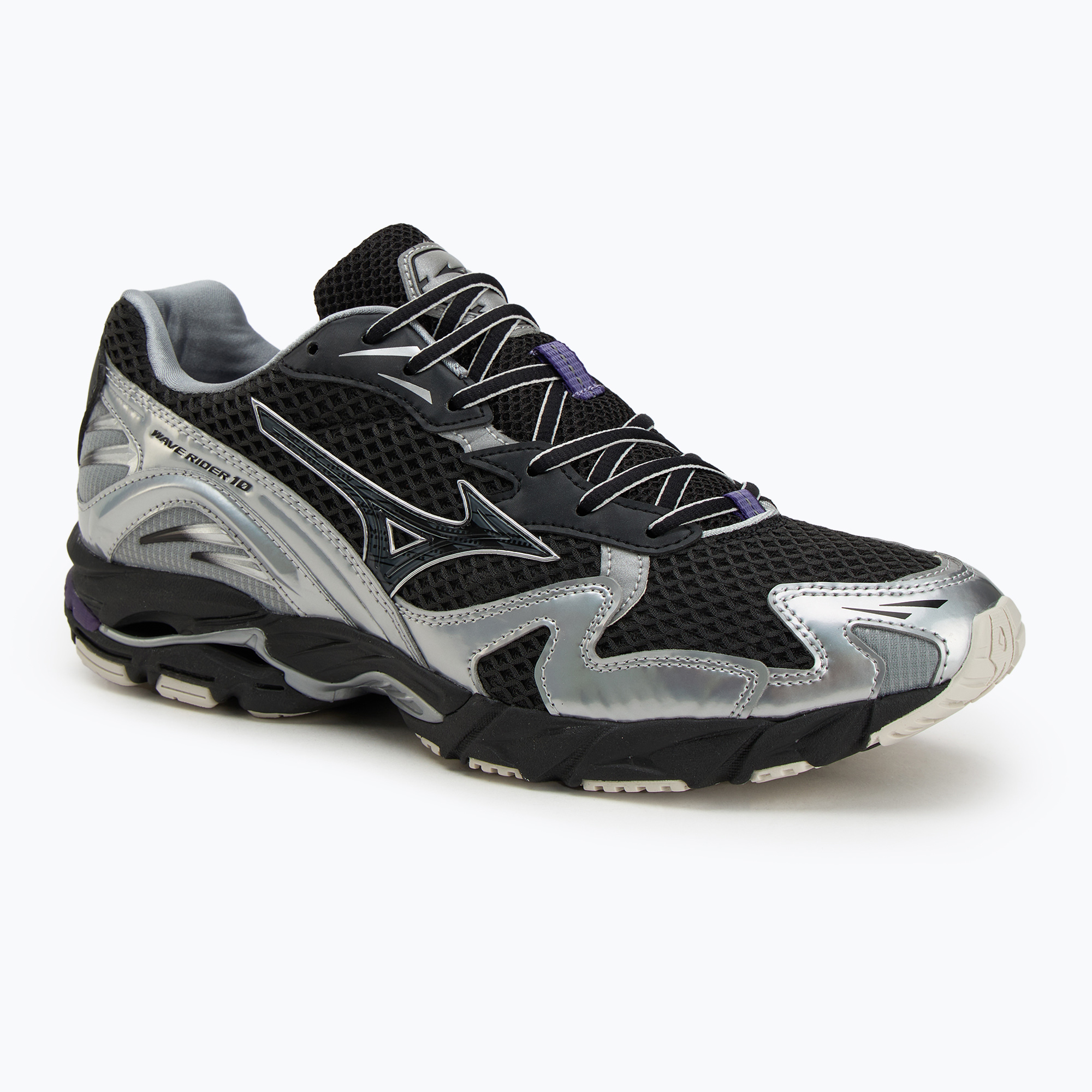 Buty męskie Mizuno Wave Rider 10 black/black sand/purple haze | WYSYŁKA W 24H | 30 DNI NA ZWROT