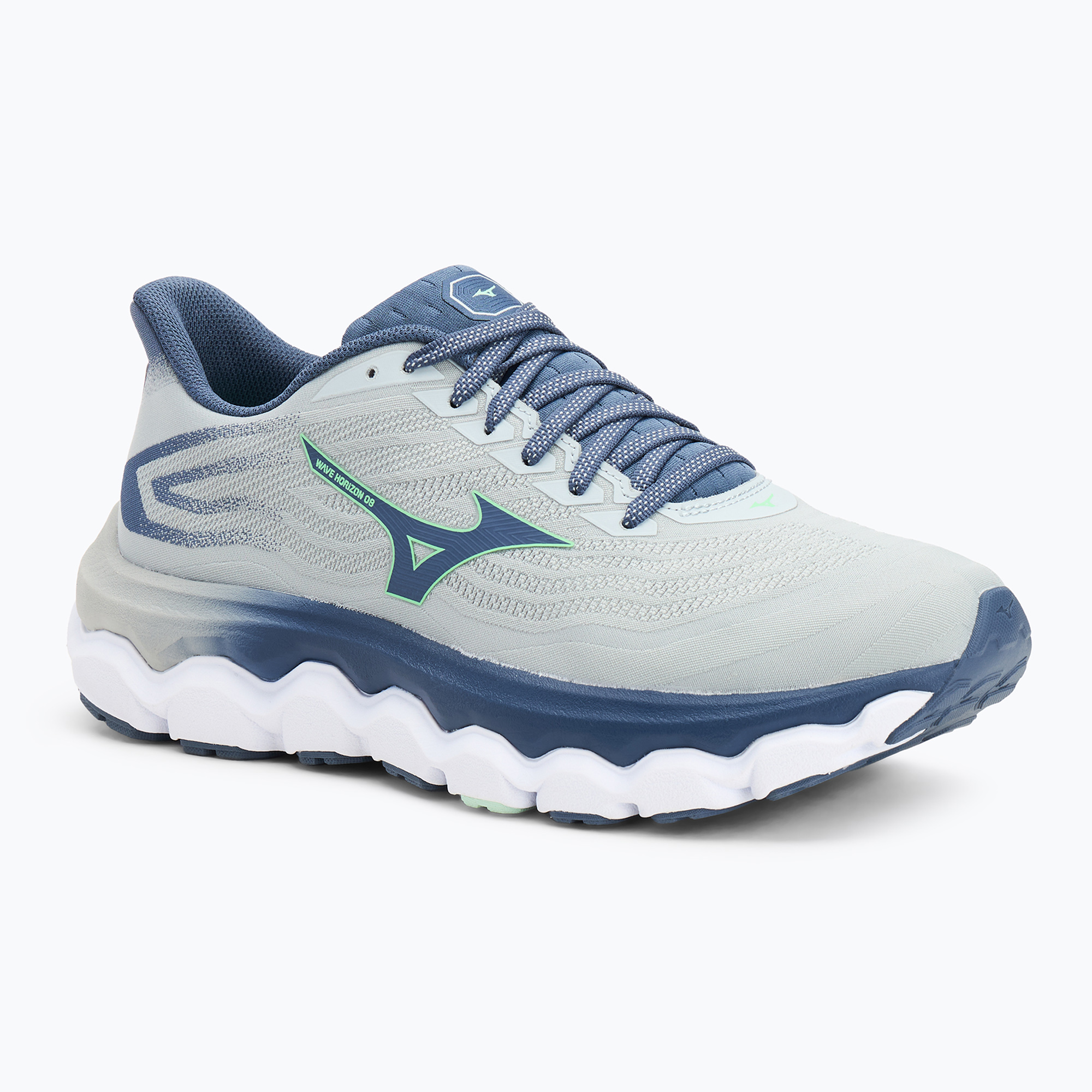 Buty do biegania męskie Mizuno Wave Horizon 8 pearl blue/vintage indigo/neo mint | WYSYŁKA W 24H | 30 DNI NA ZWROT