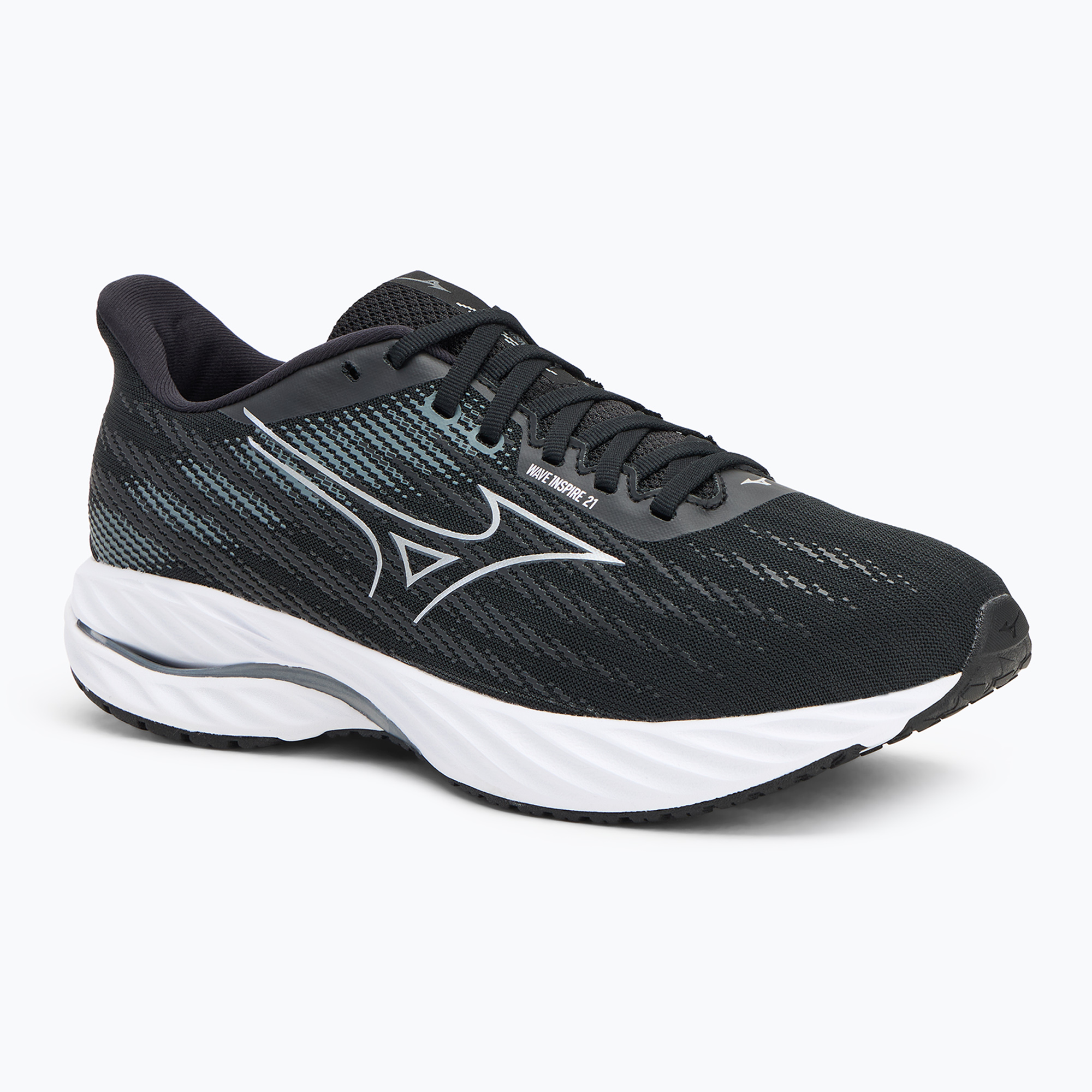 Buty do biegania męskie Mizuno Wave Inspire 21 black/silver/metallic gray | WYSYŁKA W 24H | 30 DNI NA ZWROT