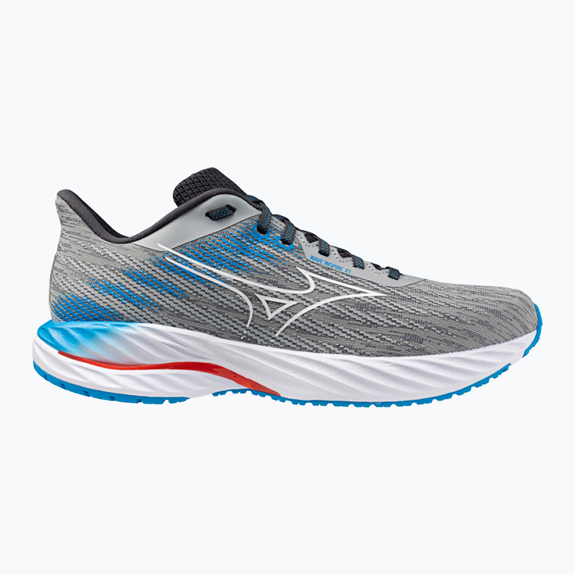 Buty do biegania męskie Mizuno Wave Inspire 21 pearl blue/white/blue pace | WYSYŁKA W 24H | 30 DNI NA ZWROT