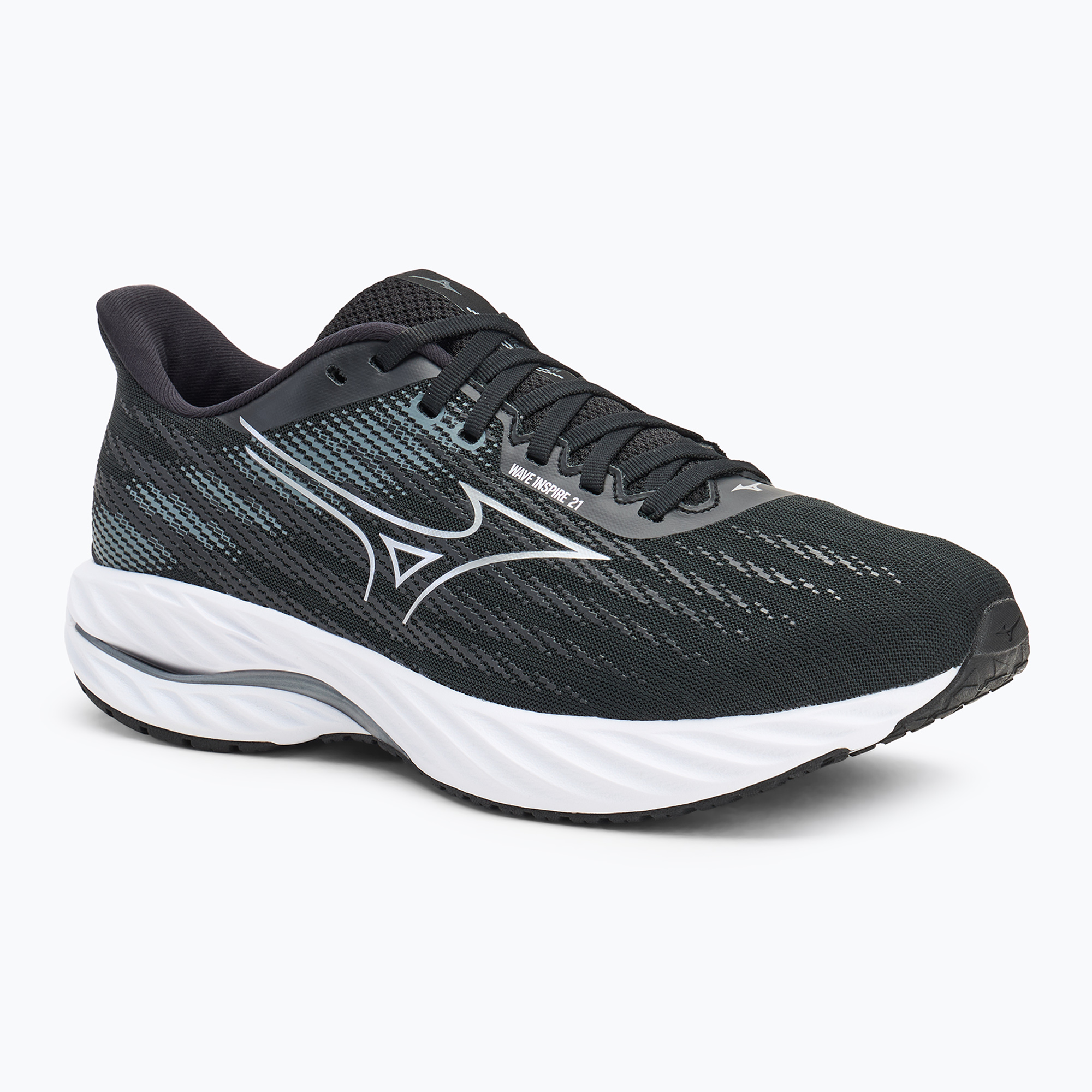 Buty do biegania męskie Mizuno Wave Inspire 21 2E black/silver/metallic gray | WYSYŁKA W 24H | 30 DNI NA ZWROT