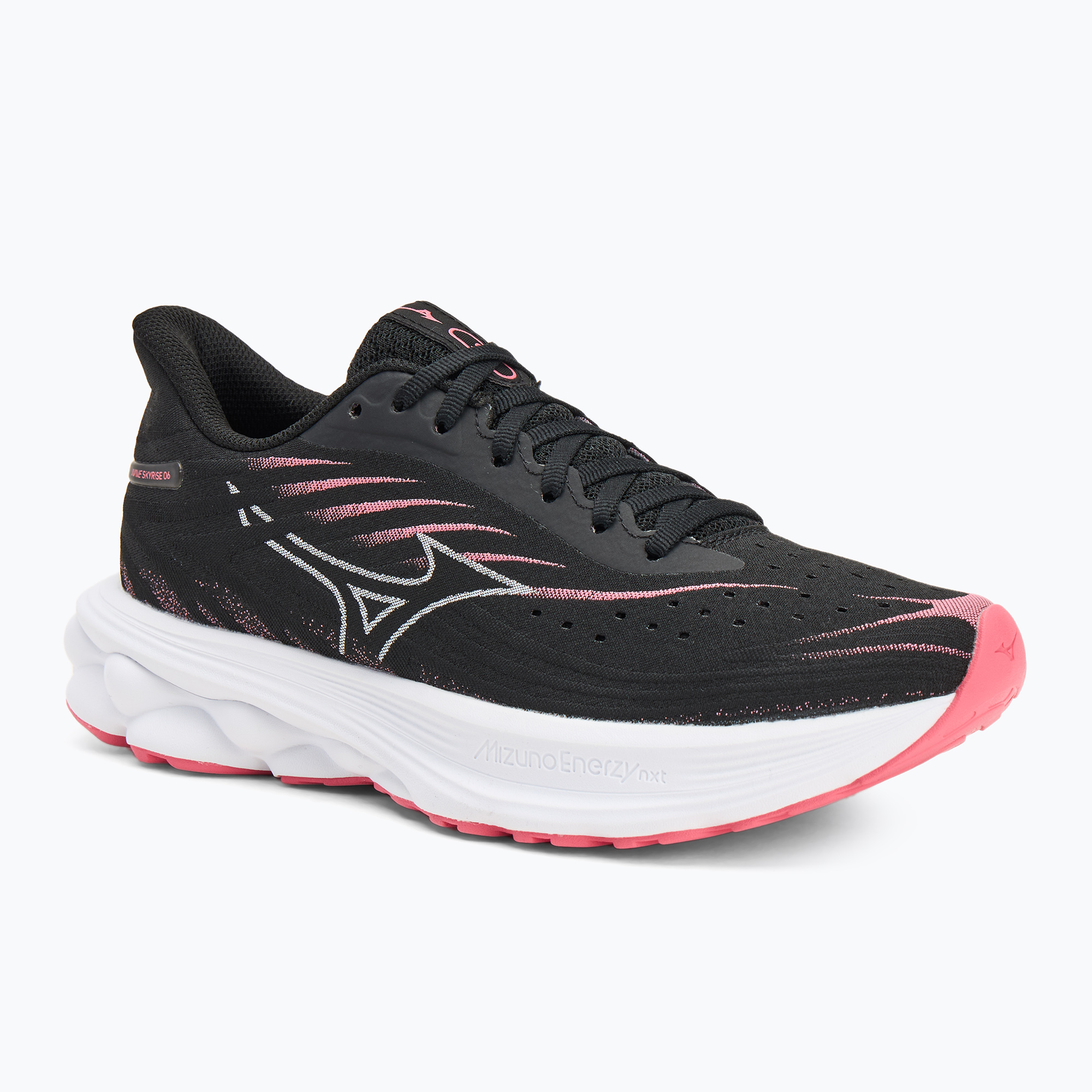 Buty do biegania damskie Mizuno Wave Skyrise 6 black/camellia rose | WYSYŁKA W 24H | 30 DNI NA ZWROT