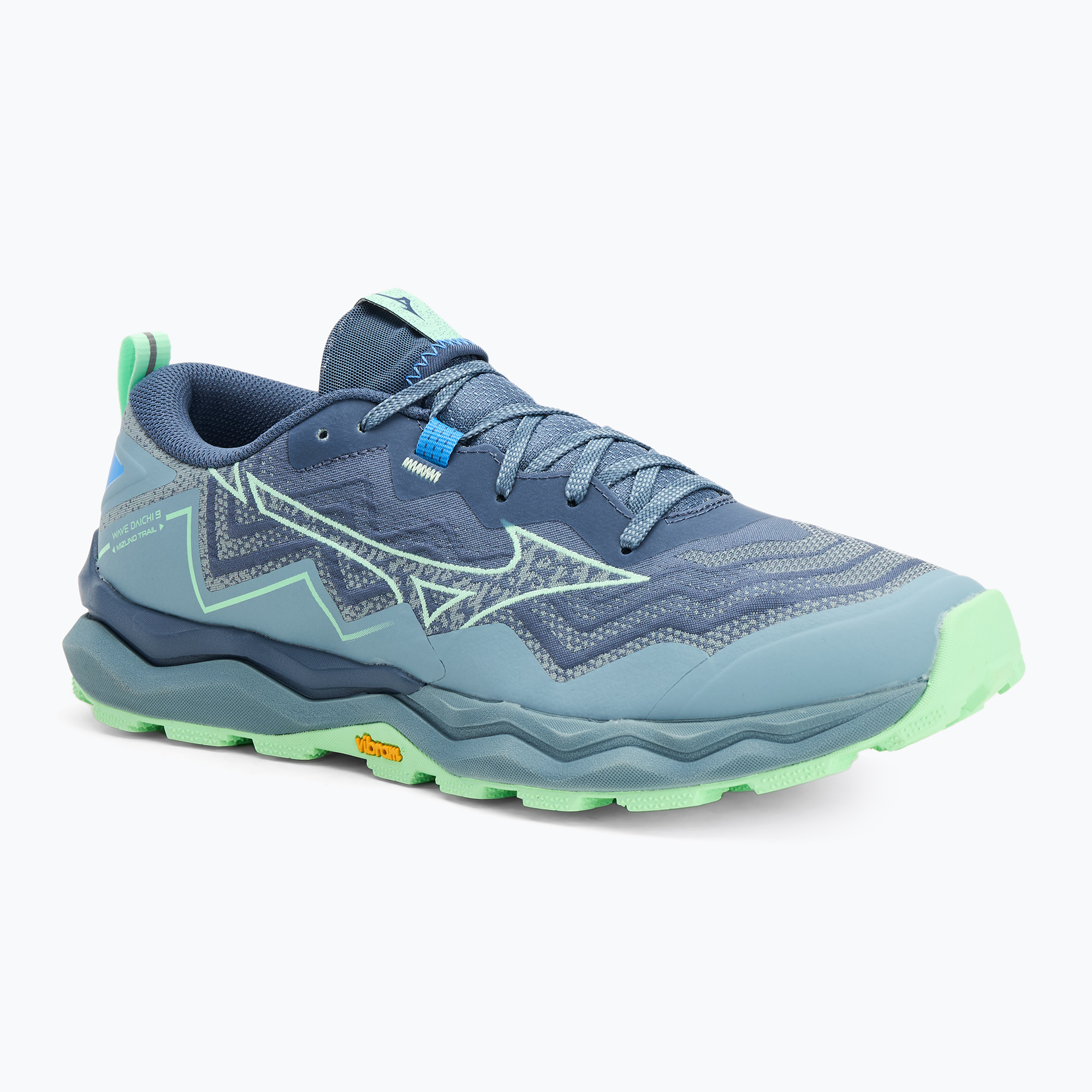 Buty do biegania męskie Mizuno Wave Daichi 9 vintage indigo/neo mint/citade | WYSYŁKA W 24H | 30 DNI NA ZWROT