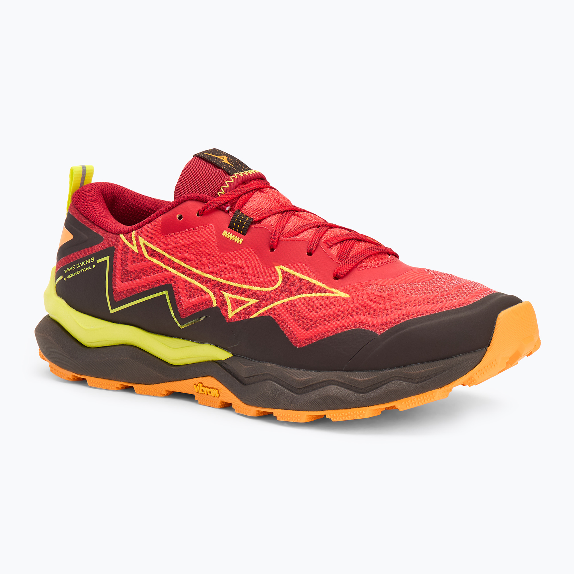 Buty do biegania męskie Mizuno Wave Daichi 9 high risk red/evening primrose/bright marigold | WYSYŁKA W 24H | 30 DNI NA ZWROT