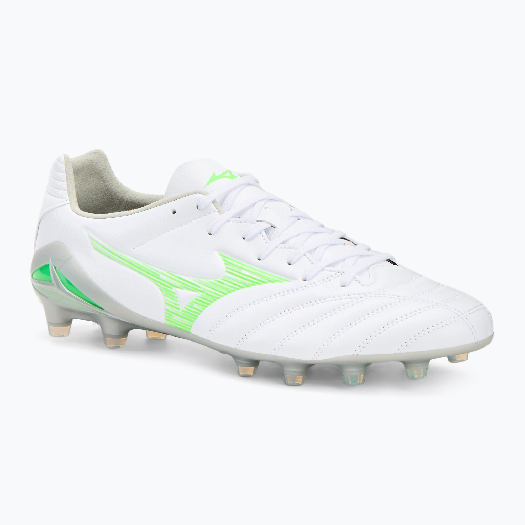 Buty piłkarskie Mizuno Monarcida Neo III Pro Md white/neon green | WYSYŁKA W 24H | 30 DNI NA ZWROT