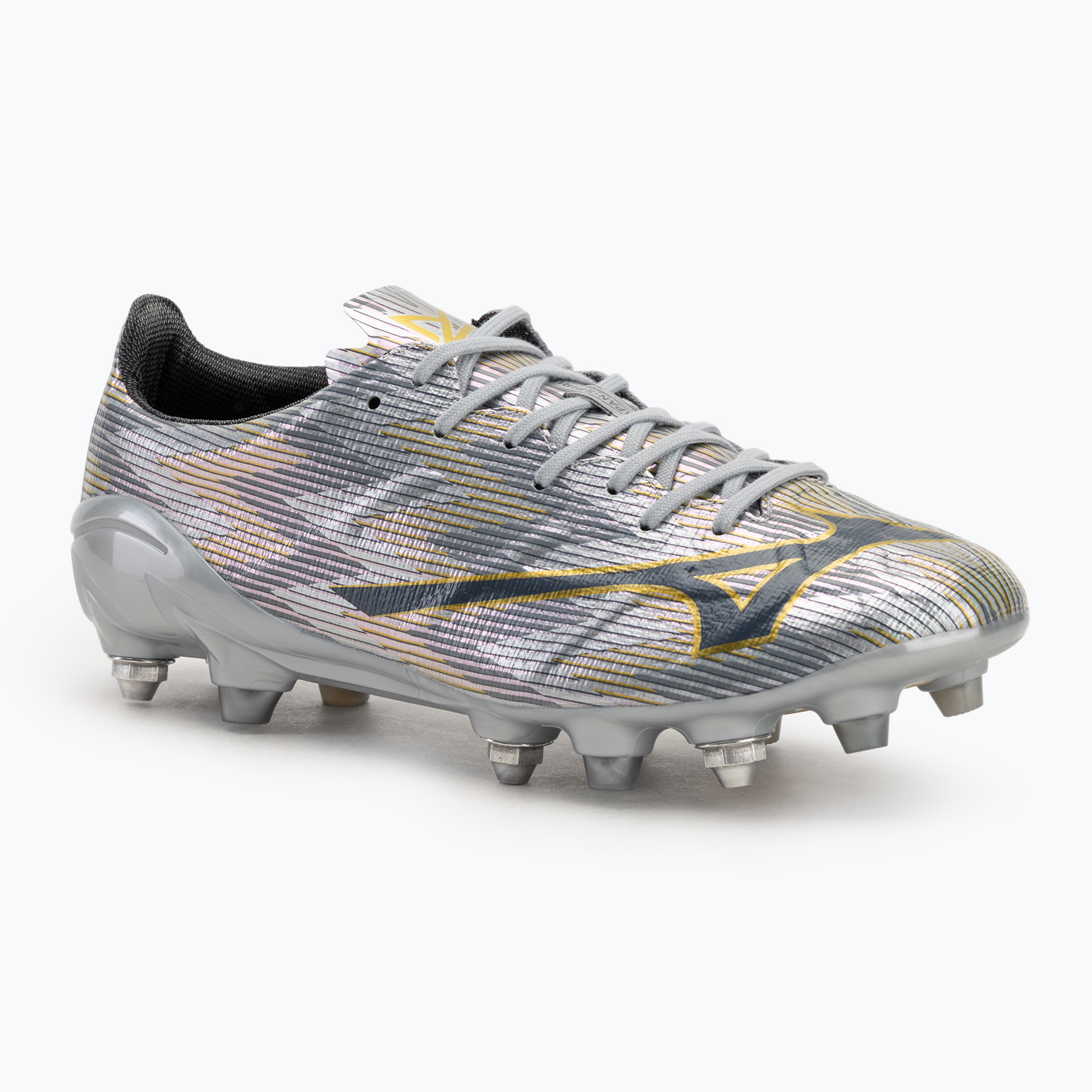Buty piłkarskie męskie Mizuno α II Japan Mix galaxy silver/8605 c/gold 