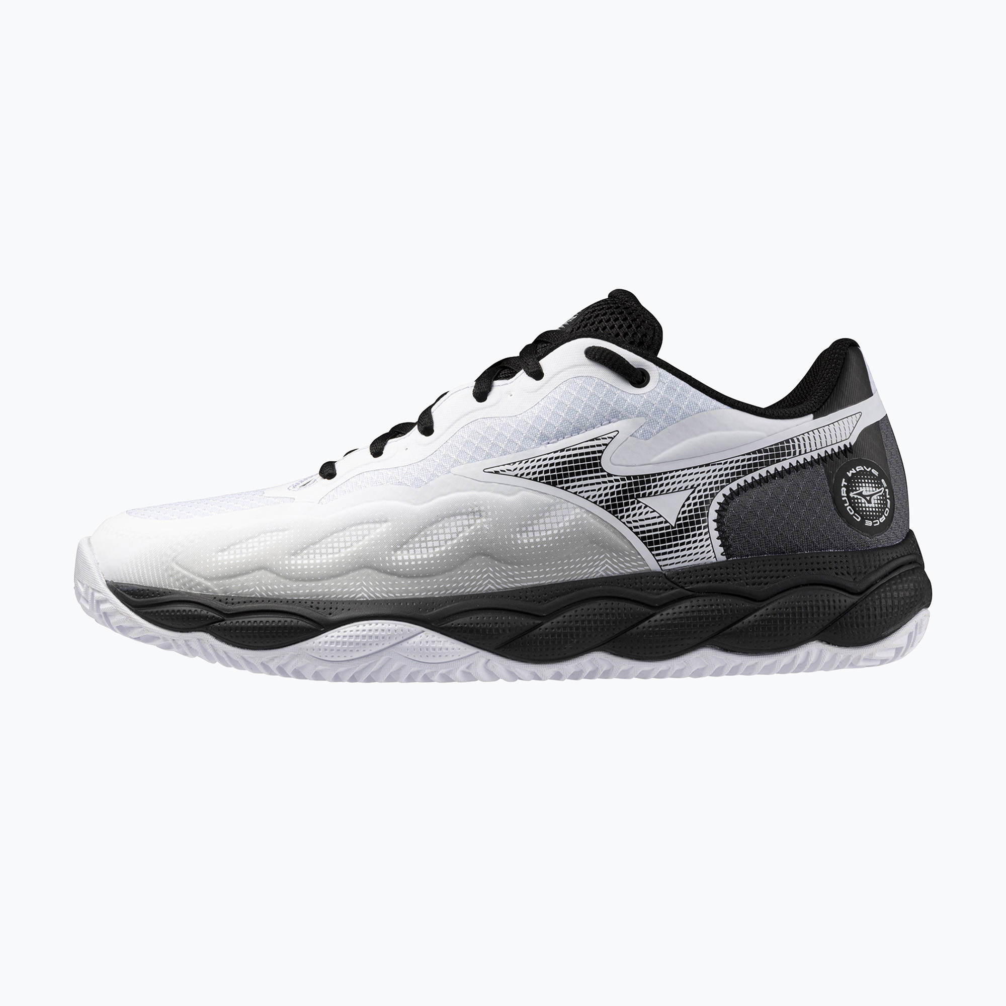 Buty do tenisa męskie Mizuno Wave Enforce Court CC white/ black/ iron gate | WYSYŁKA W 24H | 30 DNI NA ZWROT