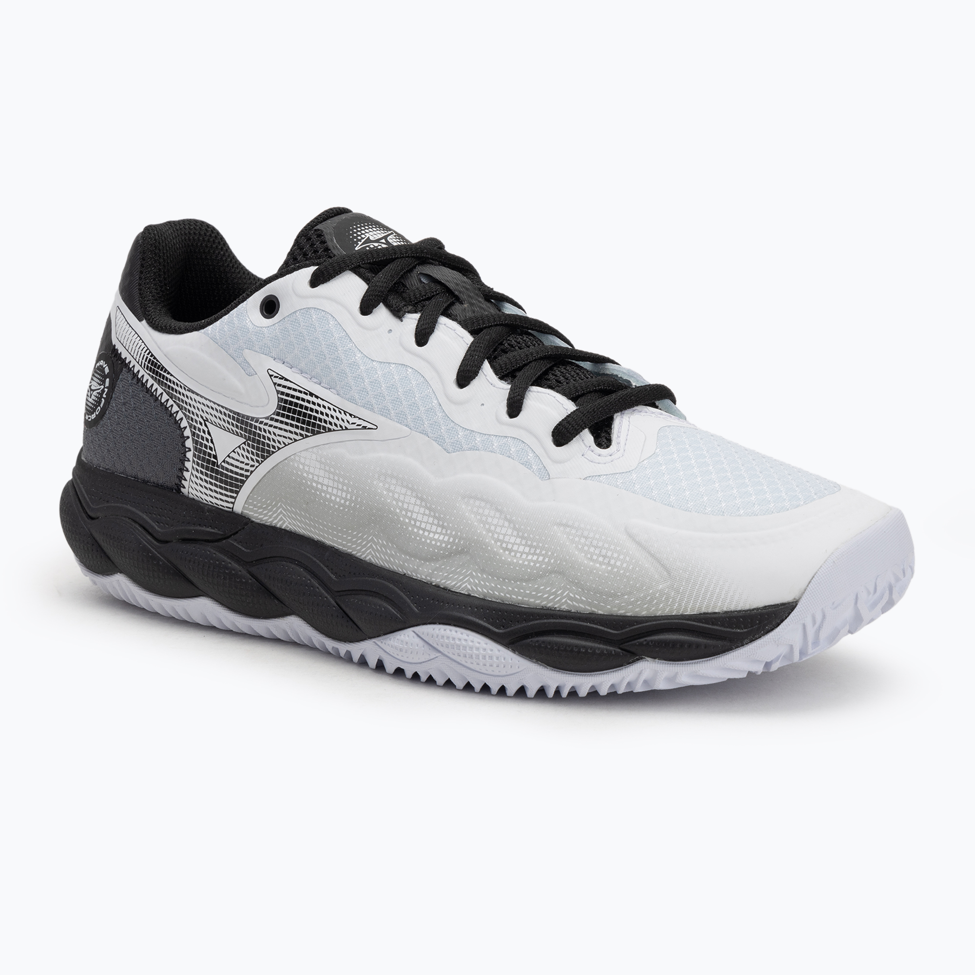 Buty do tenisa męskie Mizuno Wave Enforce Court CC white/ black/ iron gate 