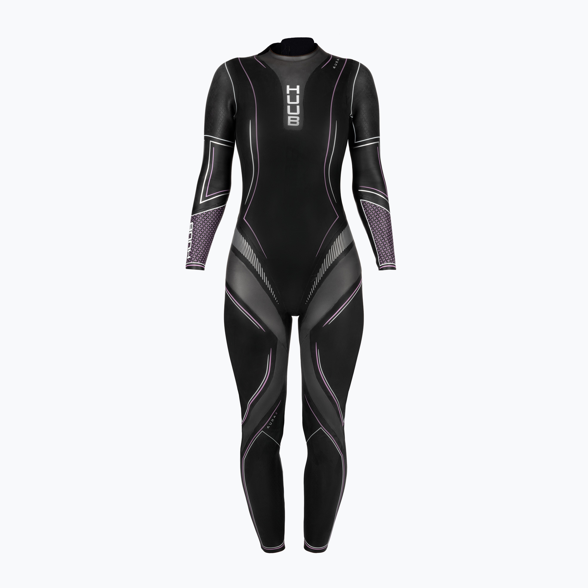 Zdjęcia - Skafander nurkowy HUUB Pianka triathlonowa damska  Aura 2 3:3 black/purple | WYSYŁKA W 24H | 