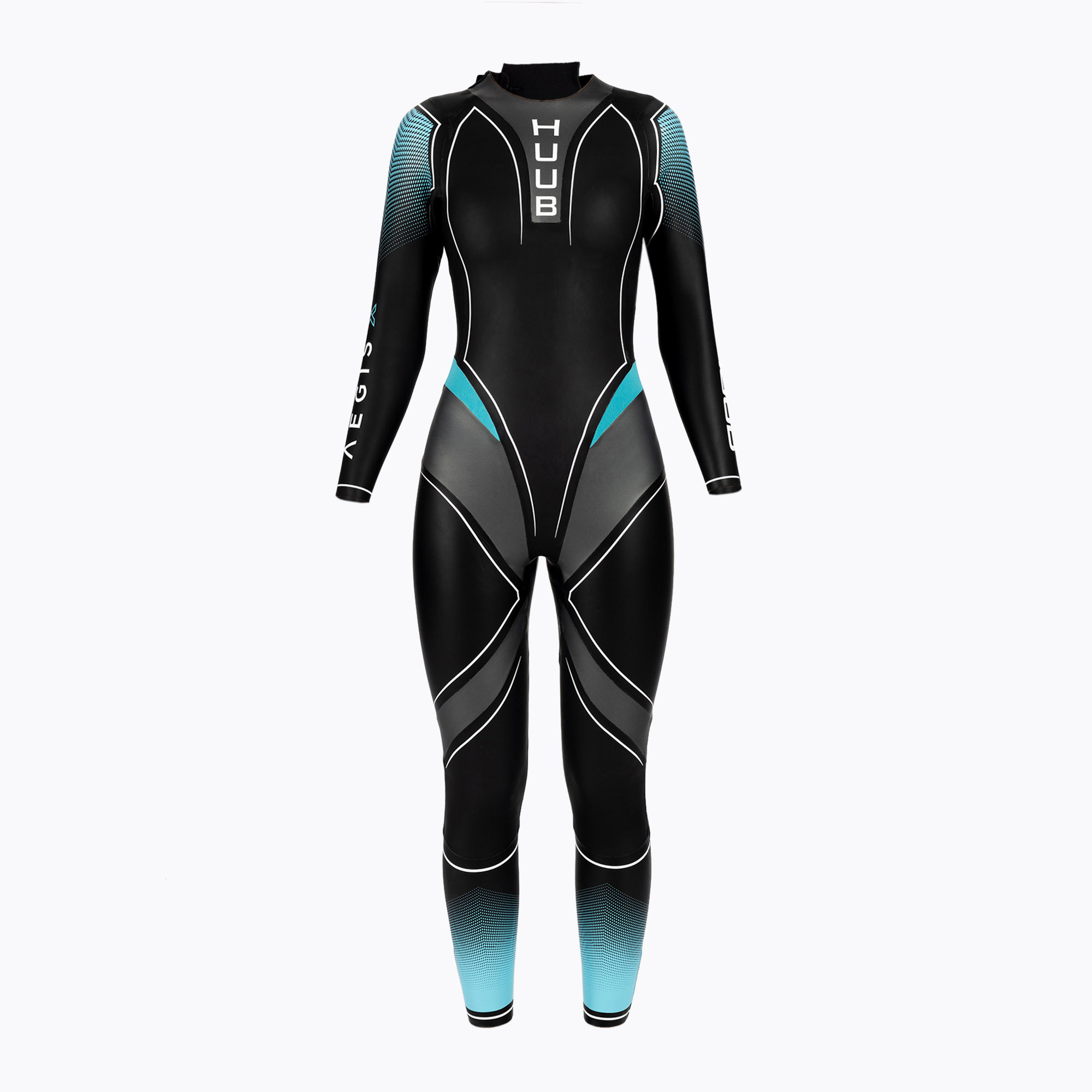 Фото - Гідрокостюм HUUB Pianka triathlonowa damska  Aegis X 3:3 black/teal | WYSYŁKA W 24H | 3 