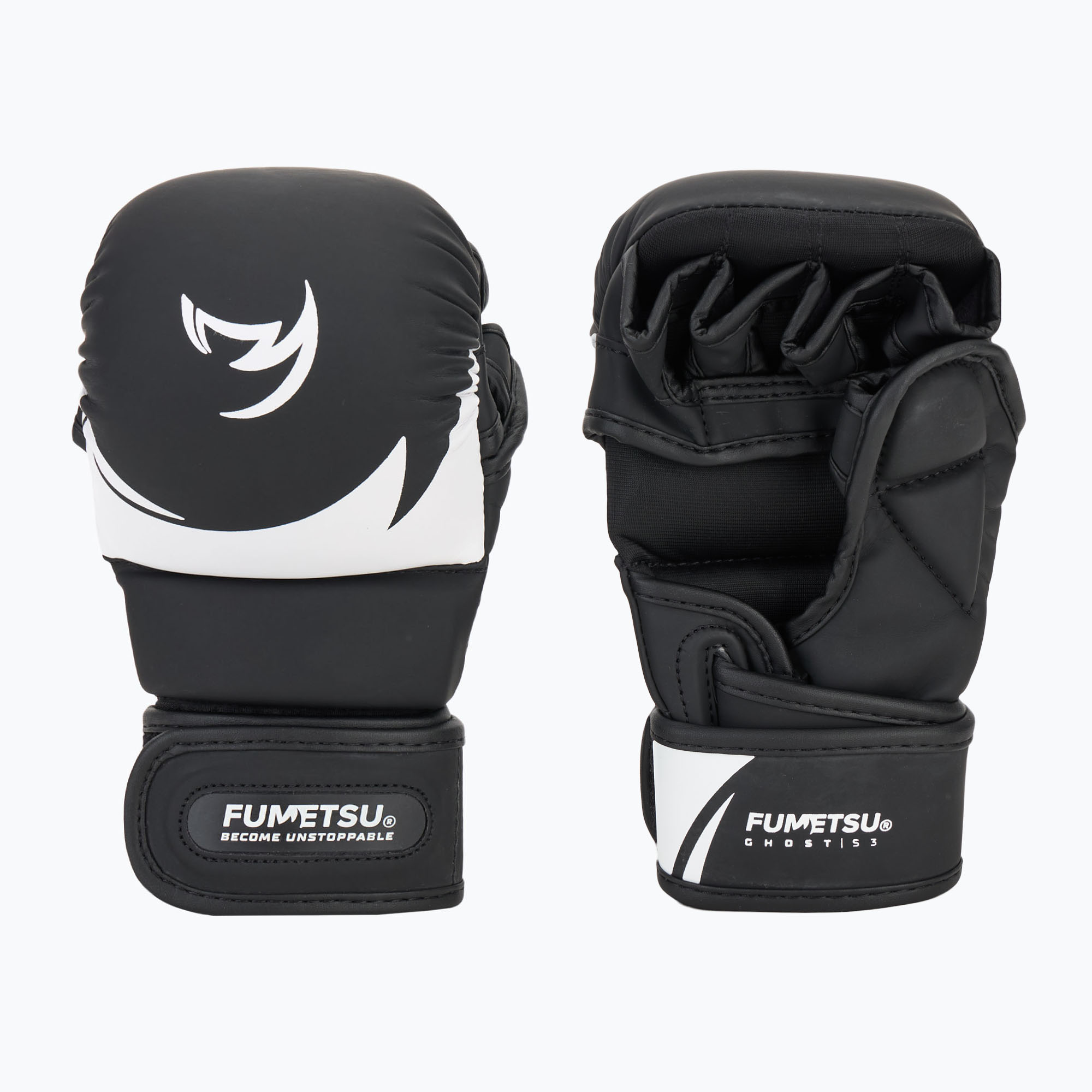 Rękawice MMA dziecięce FUMETSU Ghost S3 Sparring black/ white 