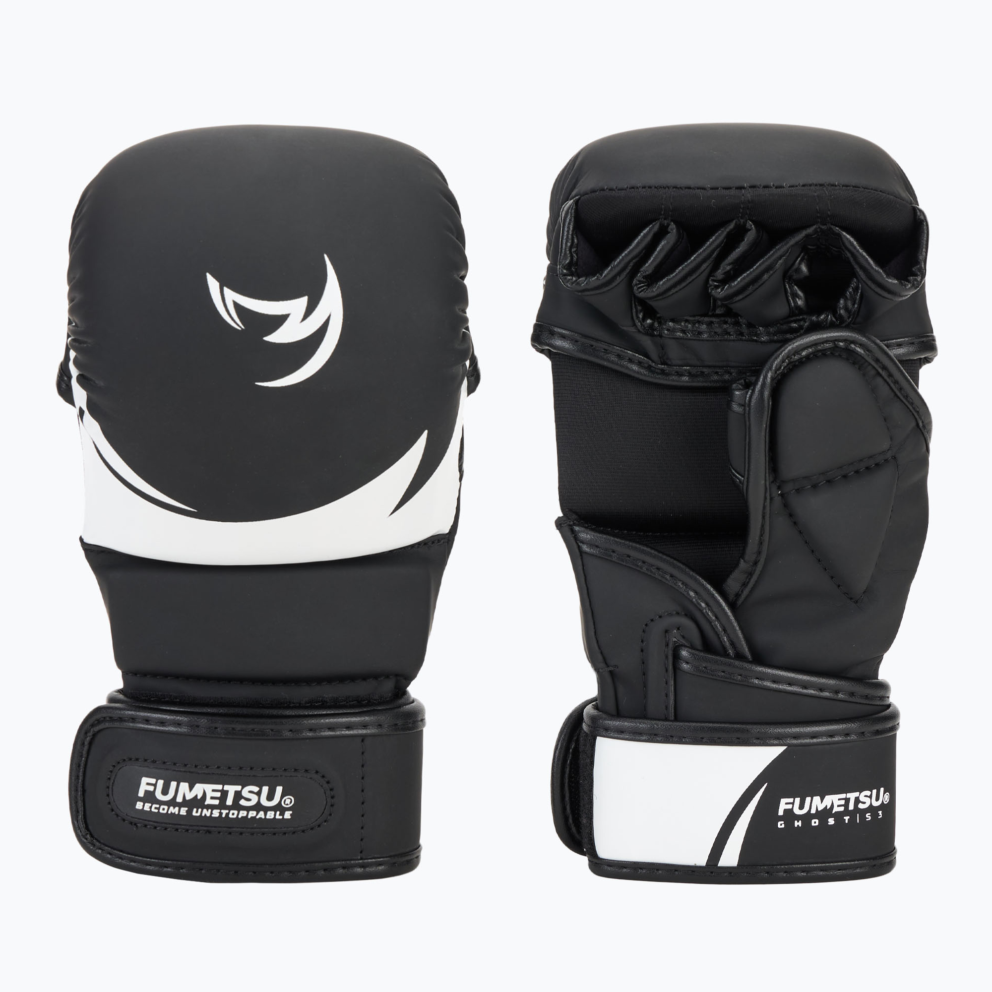 Rękawice MMA FUMETSU Ghost S3 Sparring black/ white 