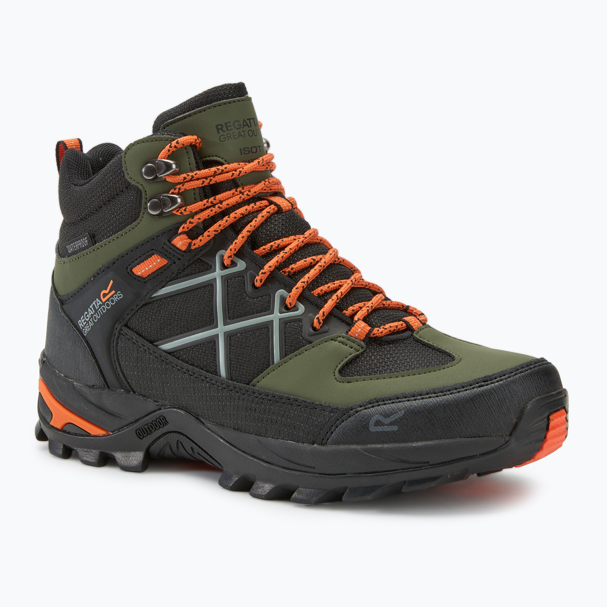 Buty trekkingowe męskie REGATTA Samaris III cypress green/blaze orange | WYSYŁKA W 24H | 30 DNI NA ZWROT