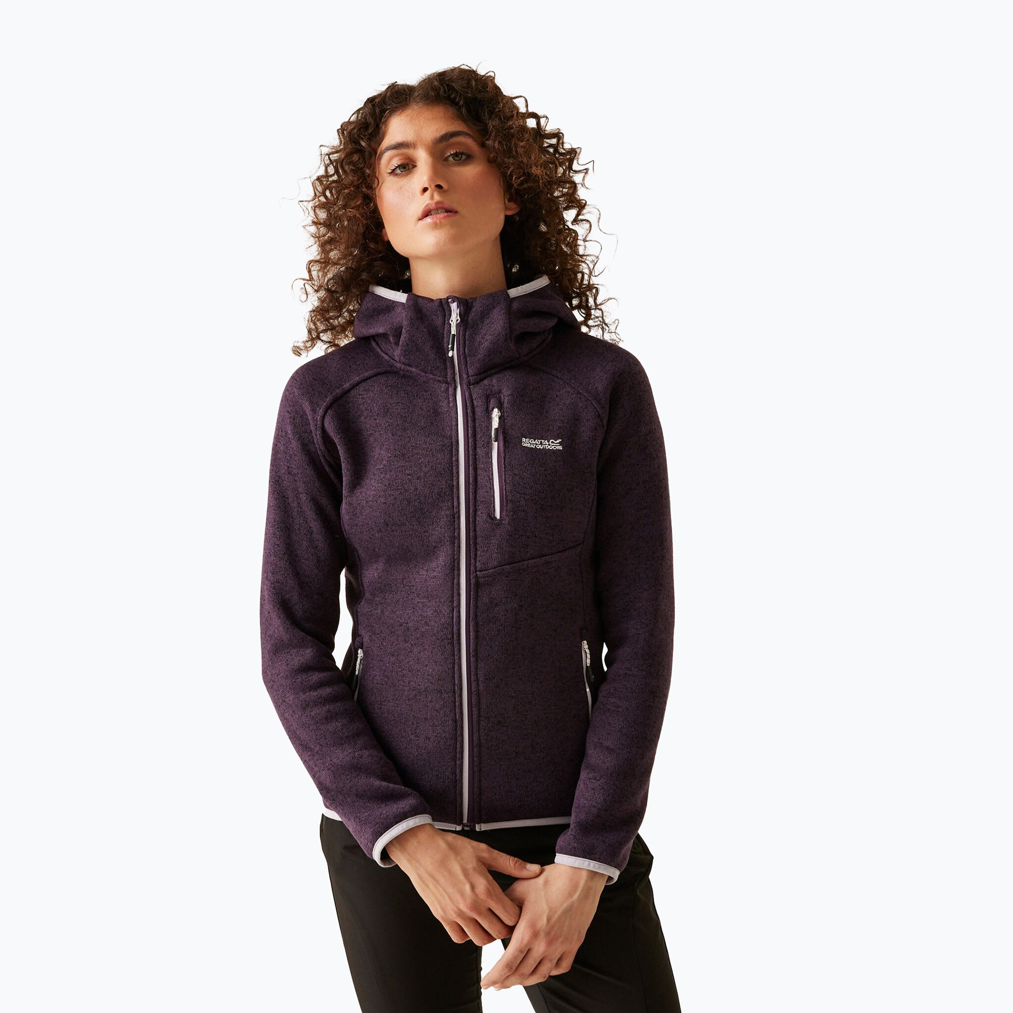 Bluza trekkingowa damska REGATTA Hooded Newhill deep plum | WYSYŁKA W 24H | 30 DNI NA ZWROT