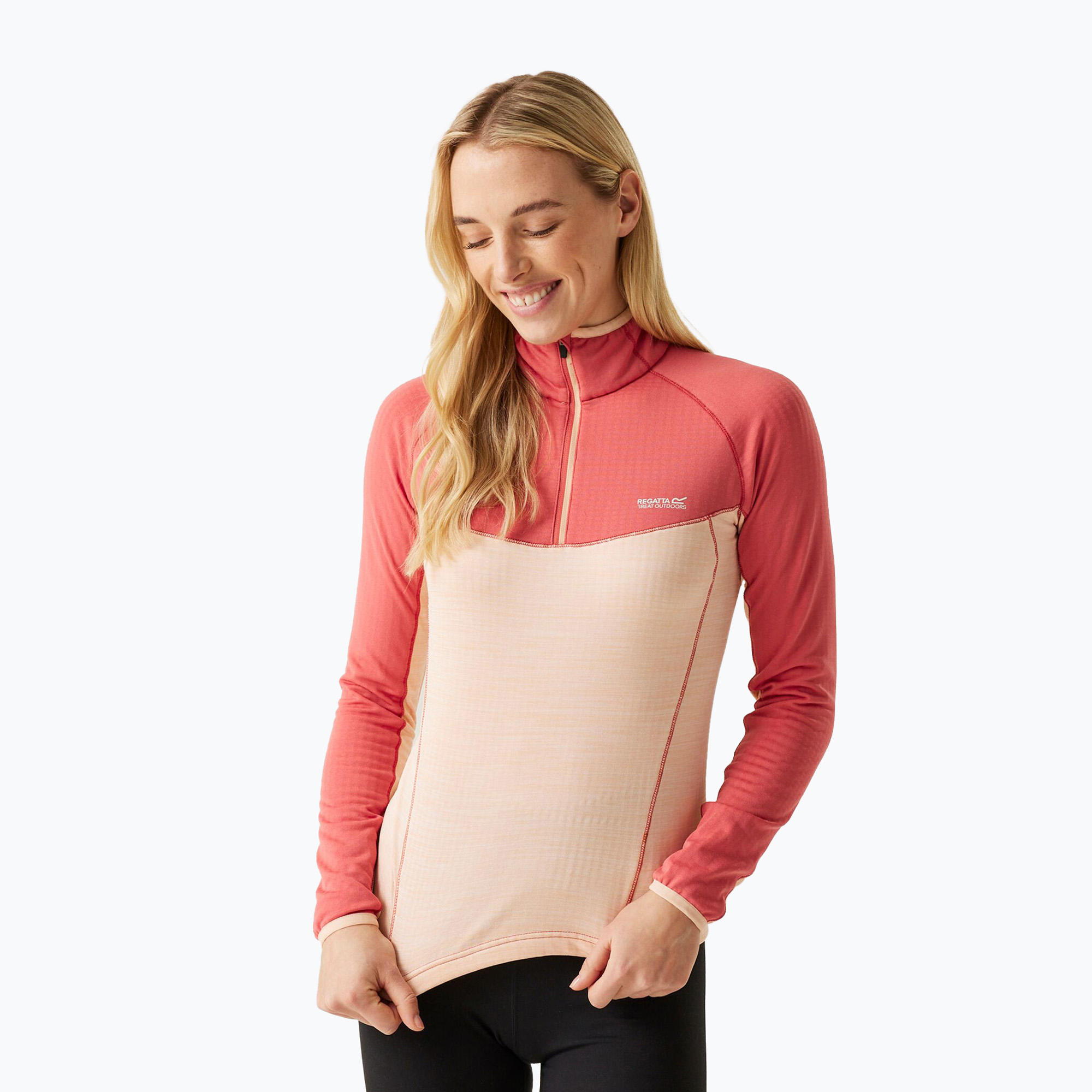 Bluza trekkingowa damska REGATTA Hepley mineral red/peach parfait marl | WYSYŁKA W 24H | 30 DNI NA ZWROT