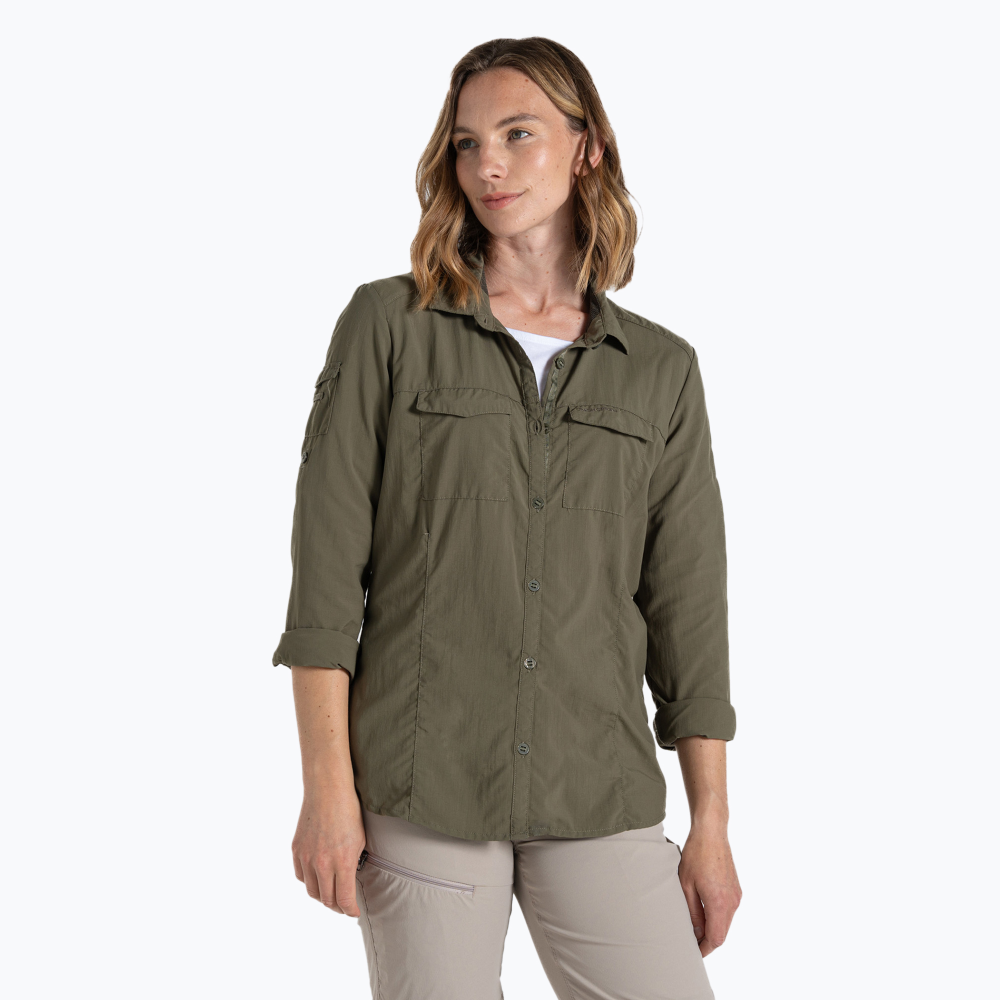 Koszula damska Craghoppers NosiLife Adventure Long Sleeved Shirt III wild olive | WYSYŁKA W 24H | 30 DNI NA ZWROT