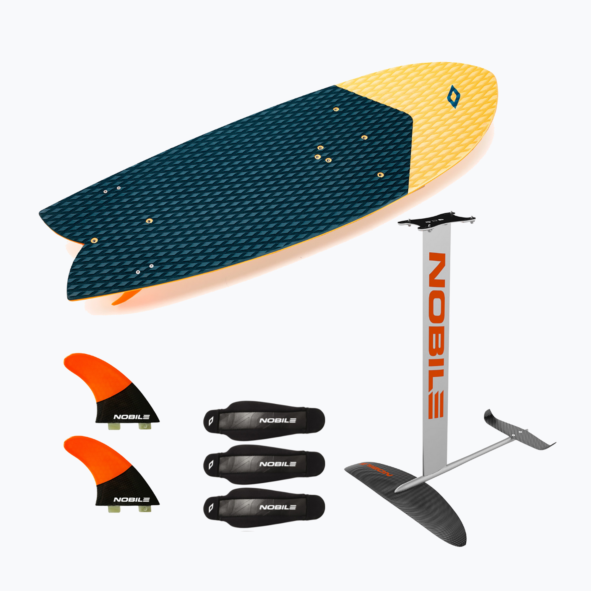 Deska do kitesurfingu + hydrofoil Nobile 2022 Zen Foil Freeride Carbon Fish Skim Packages | WYSYŁKA W 24H | 30 DNI NA ZWROT
