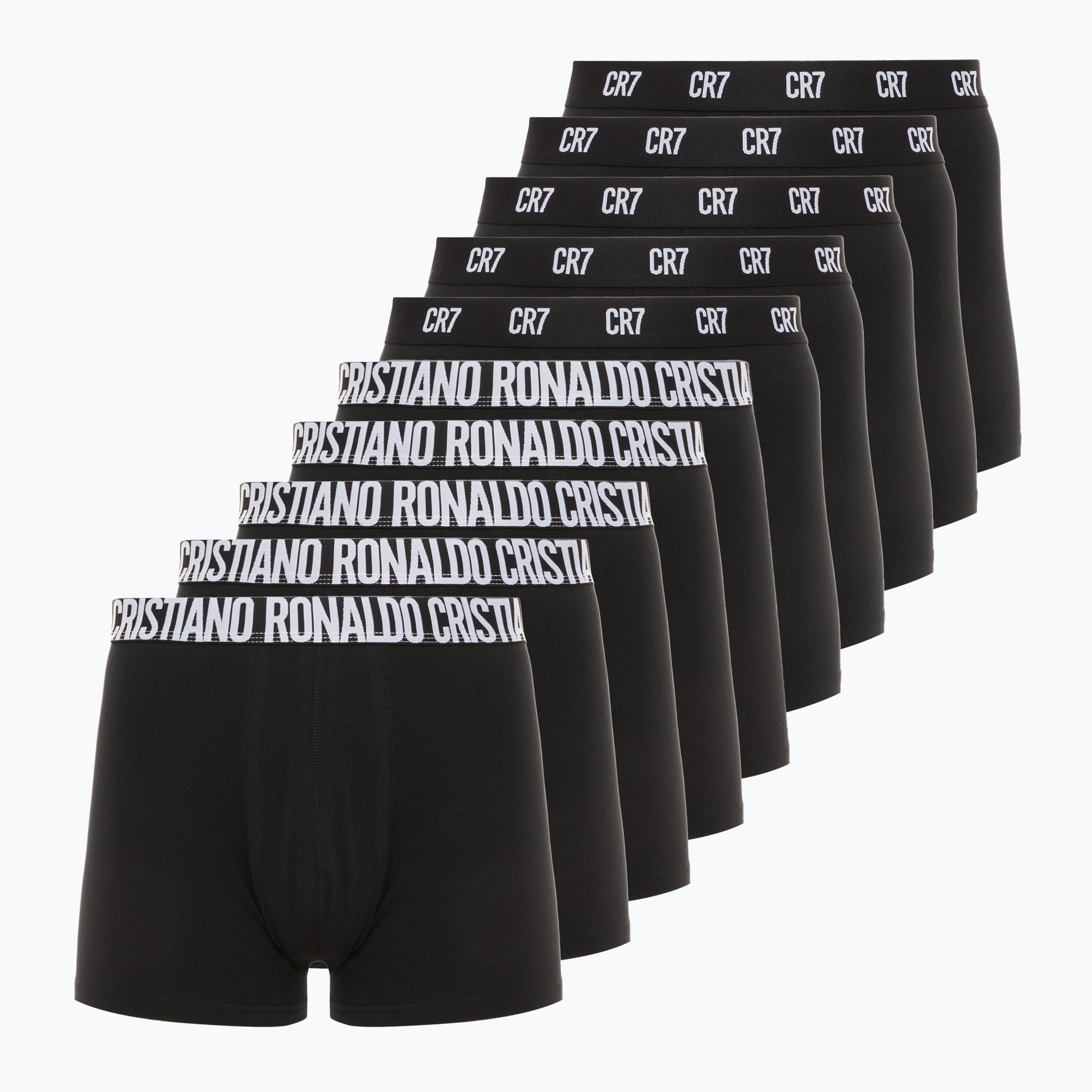 Bokserki męskie CR7 Basic Trunk 10 par black 