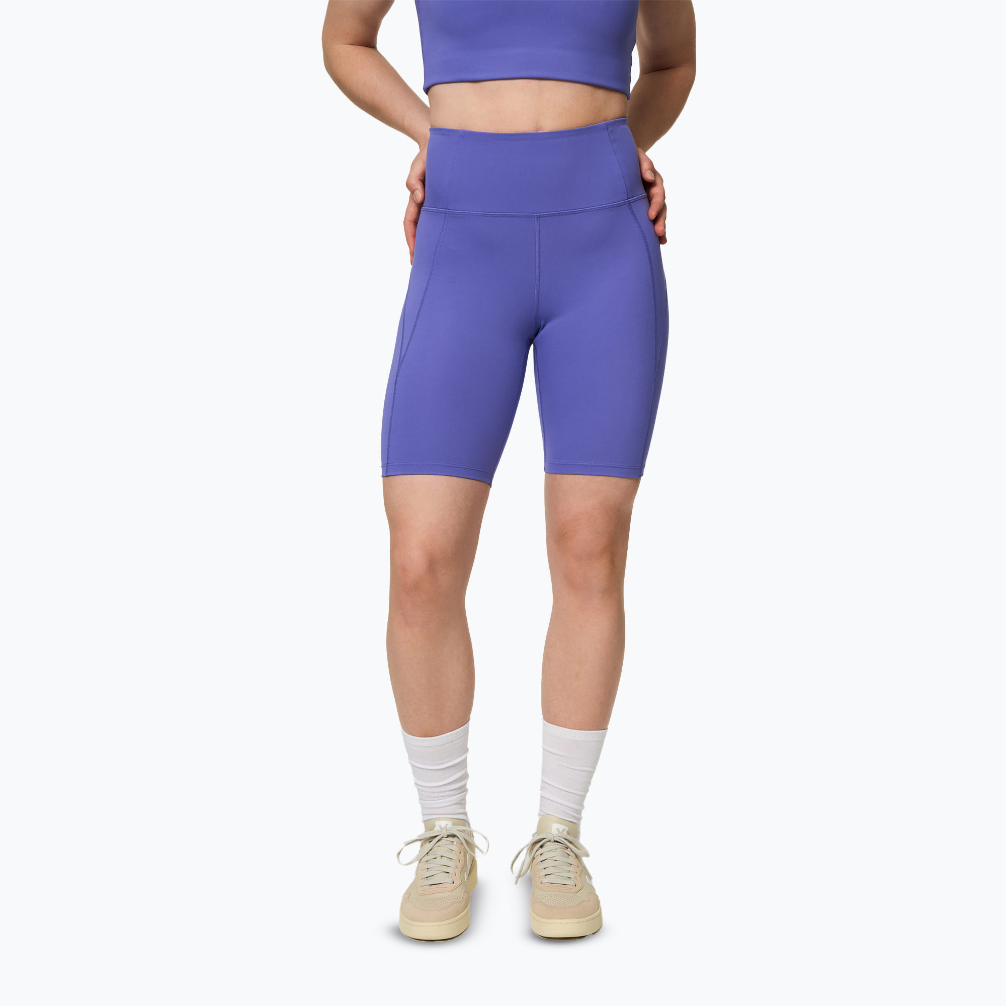 Spodenki treningowe damskie Girlfriend Collective Compressive wild iris | WYSYŁKA W 24H | 30 DNI NA ZWROT