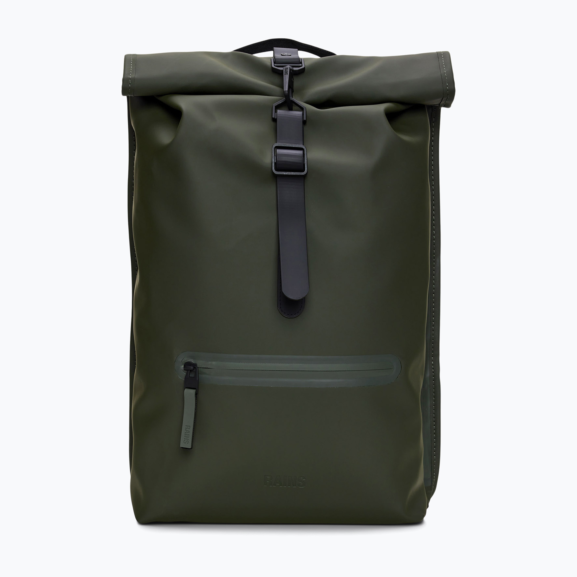 Plecak miejski Rains Rucksack Rolltop 17 l green | WYSYŁKA W 24H | 30 DNI NA ZWROT