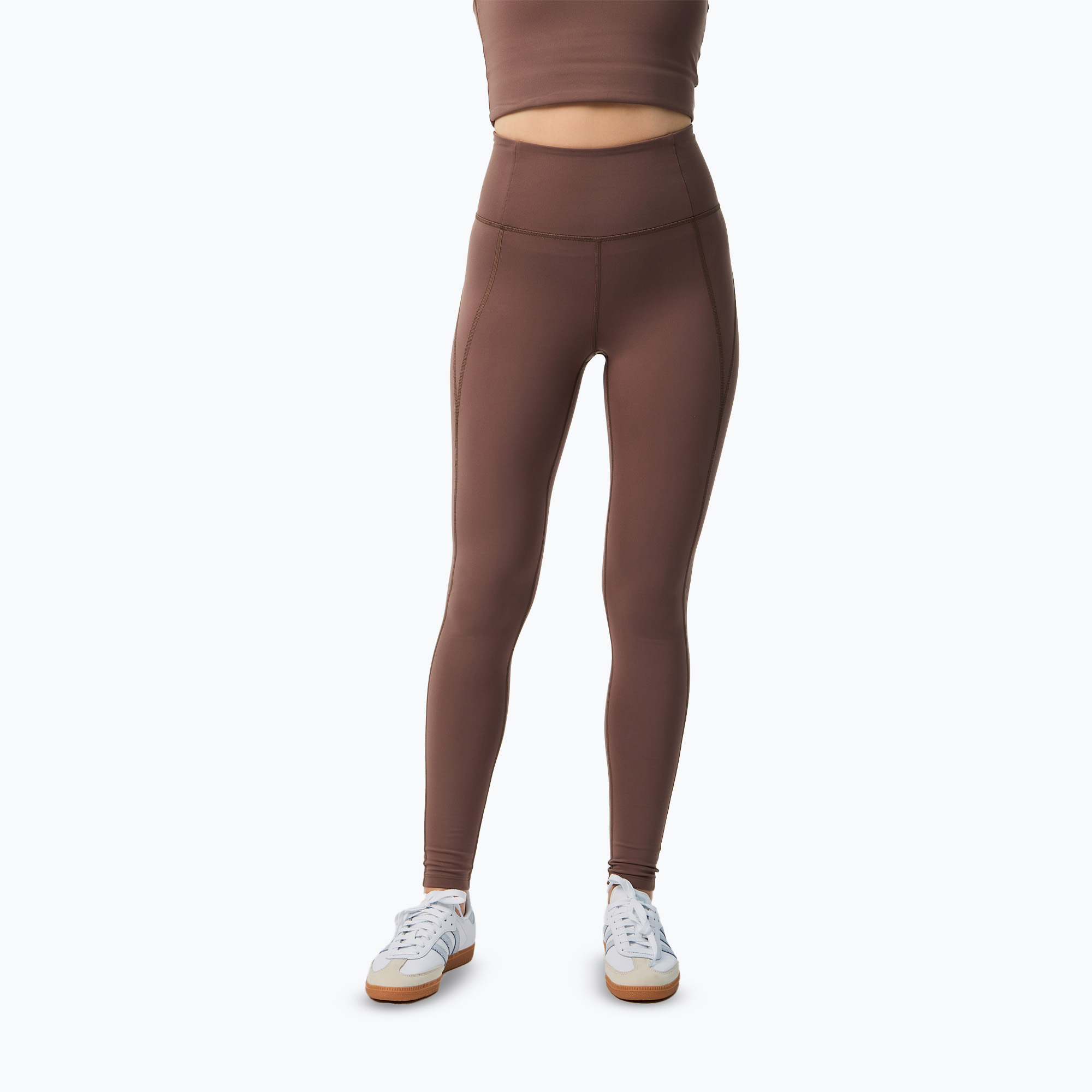 Legginsy treningowe damskie Girlfriend Collective Compressive porcini | WYSYŁKA W 24H | 30 DNI NA ZWROT