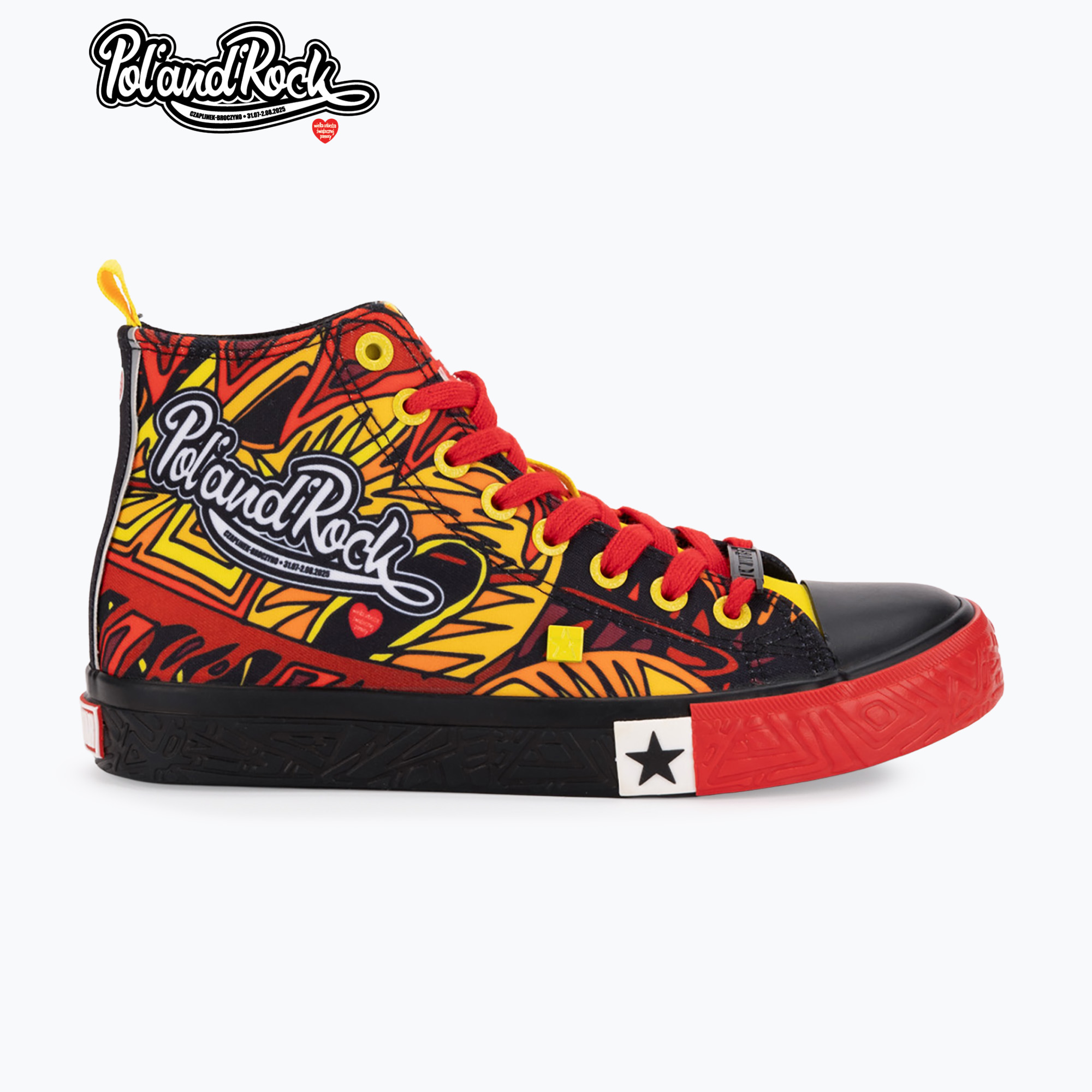 Trampki męskie BIG STAR SS174501 black/red/yellow 