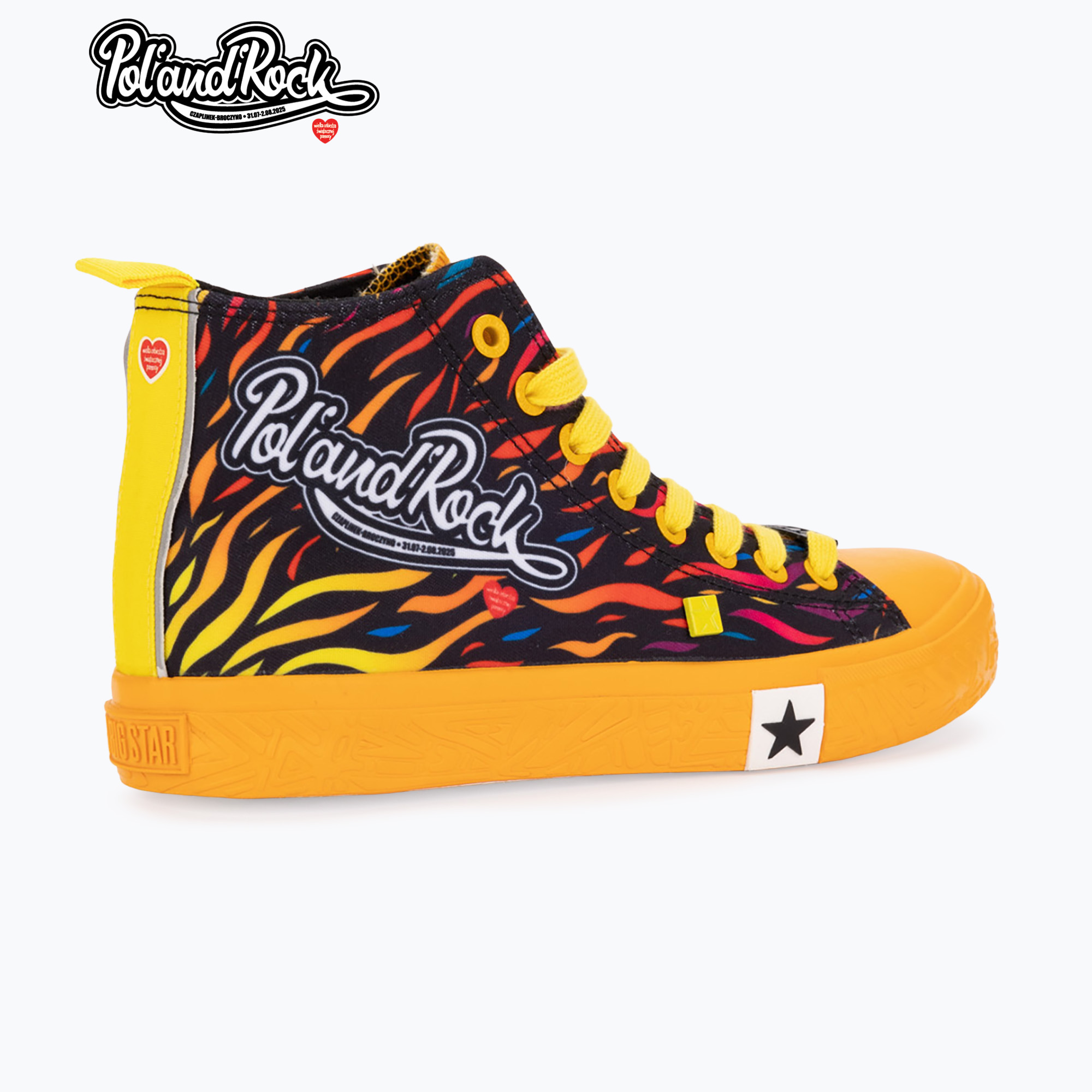 Trampki męskie BIG STAR SS174503 yellow/red 