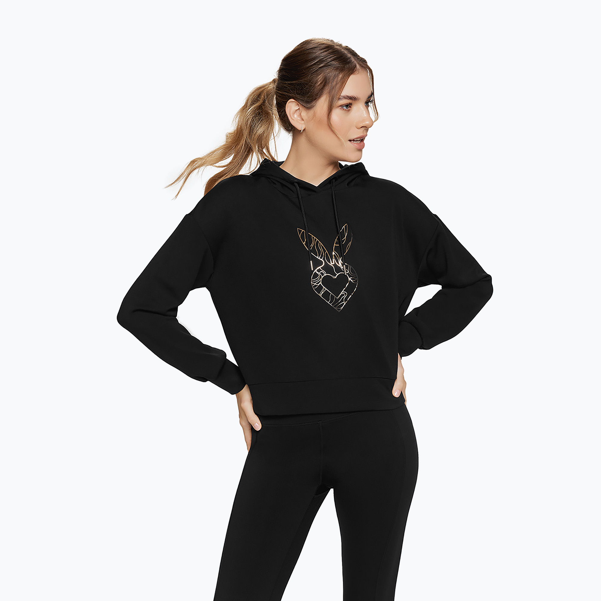 Bluza treningowa damska Cardio Bunny Freeze black | WYSYŁKA W 24H | 30 DNI NA ZWROT