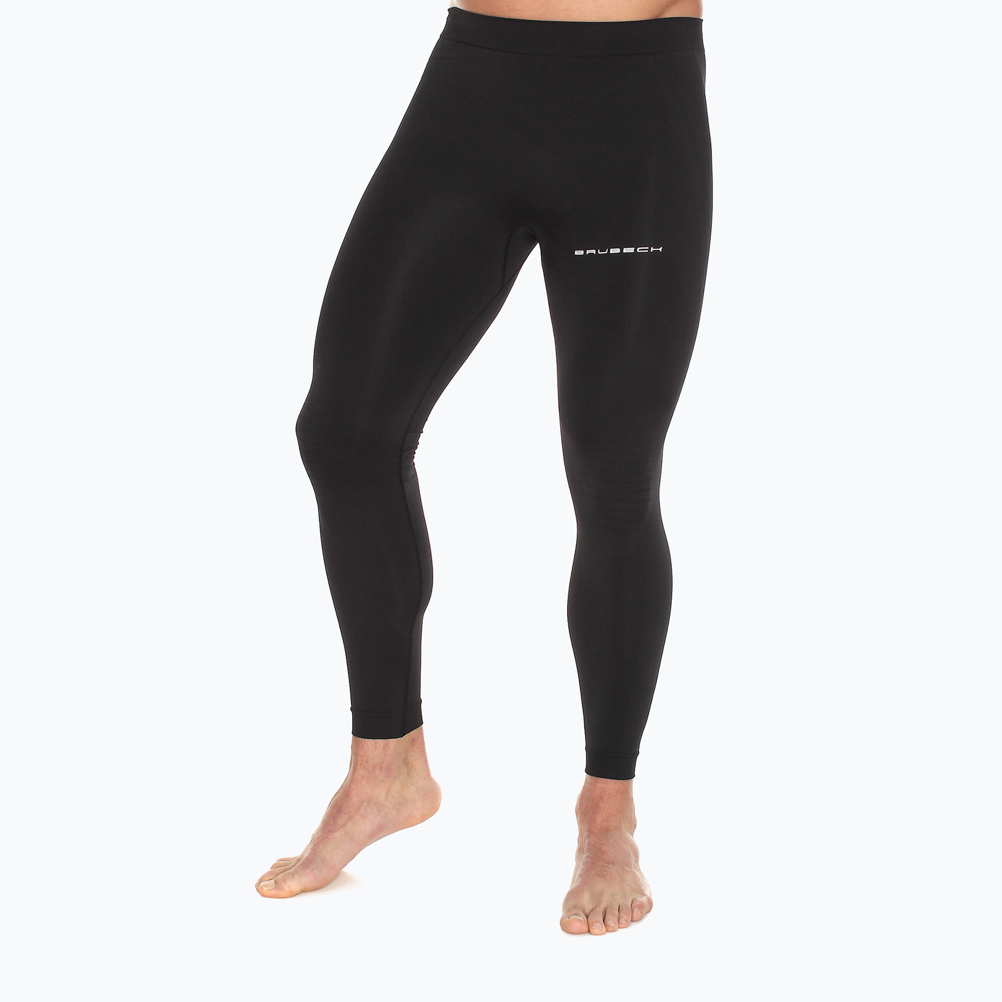 Legginsy do biegania męskie Brubeck LE11460A Running Force czarne | WYSYŁKA W 24H | 30 DNI NA ZWROT