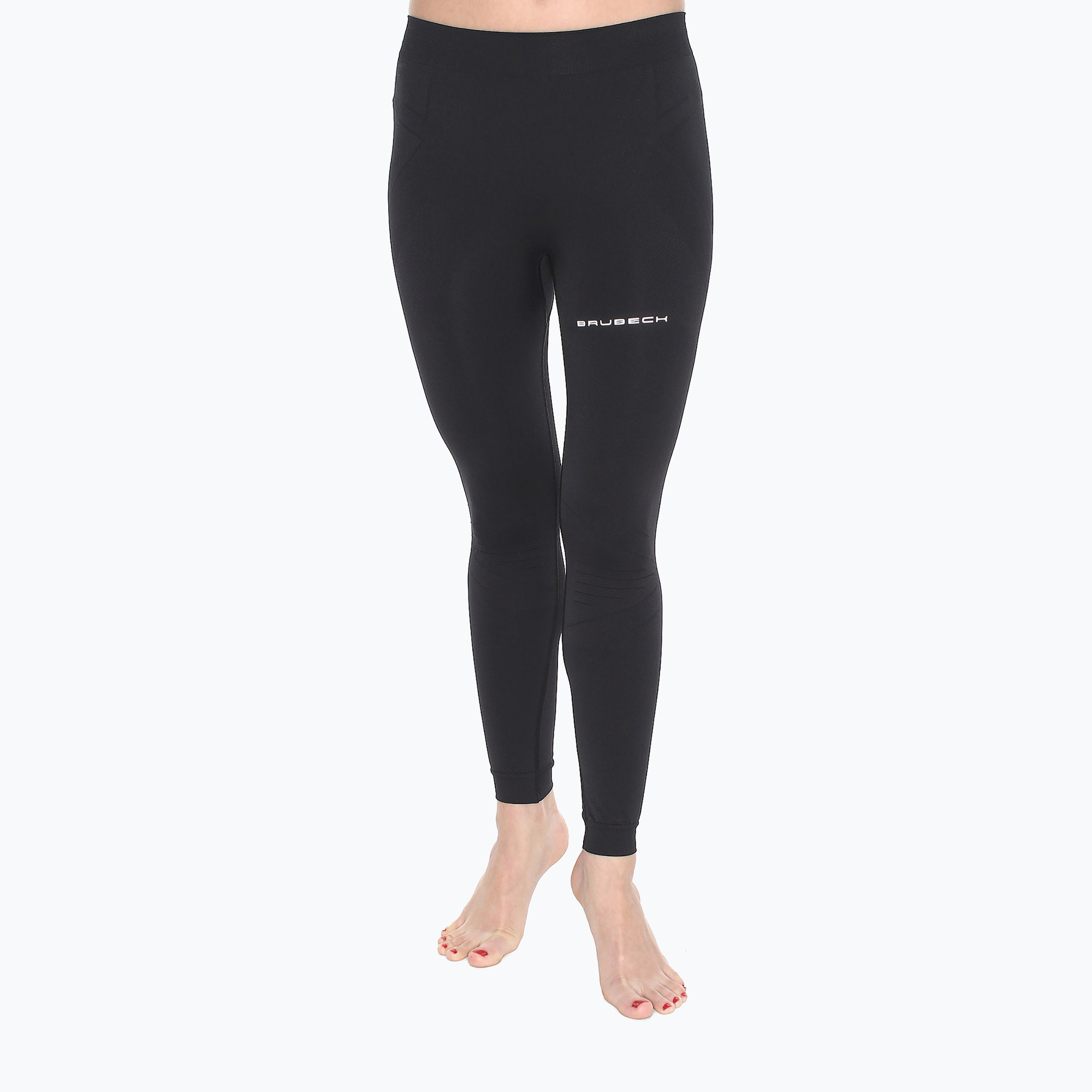 Legginsy do biegania damskie Brubeck LE11470A Running Force czarne | WYSYŁKA W 24H | 30 DNI NA ZWROT