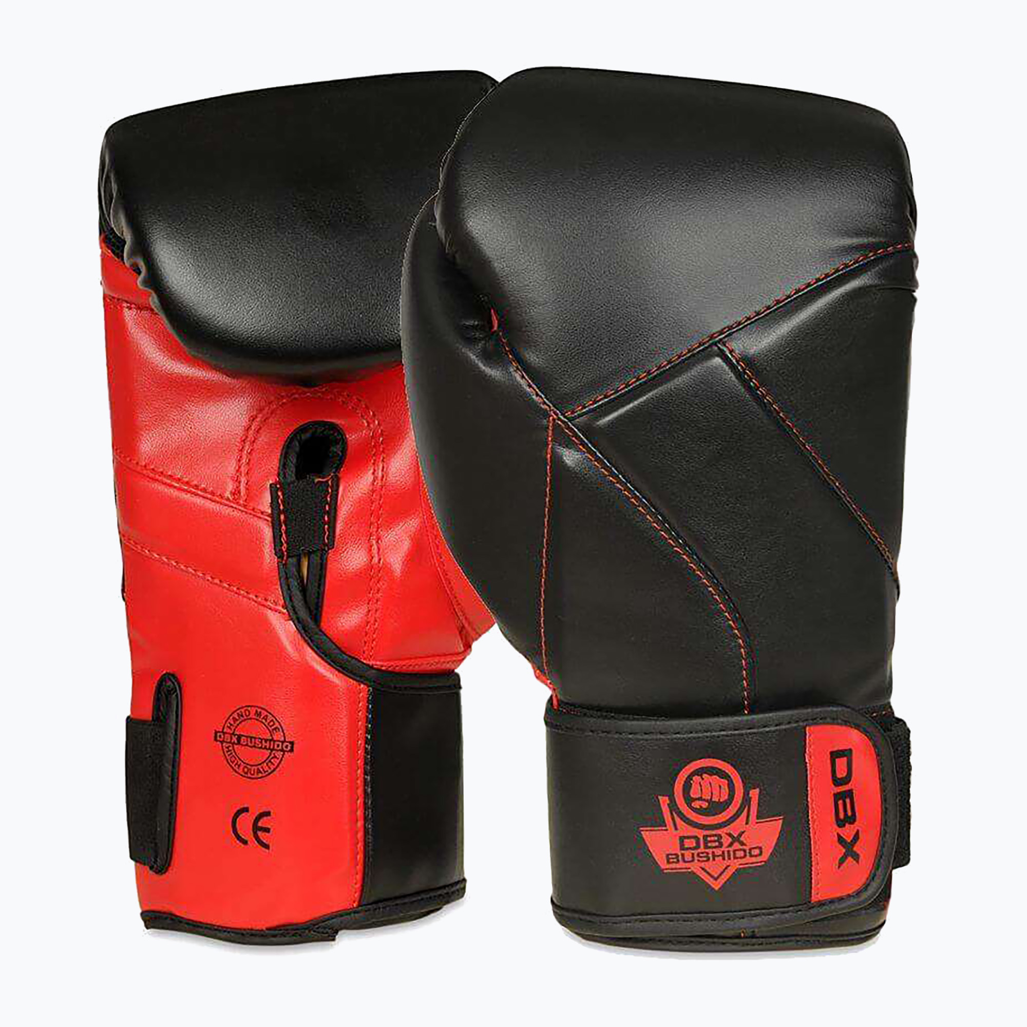 Фото - Боксерська груша / мішок Rękawice bokserskie DBX BUSHIDO "Hammer - Red" Muay Thai czarne/czerwone |