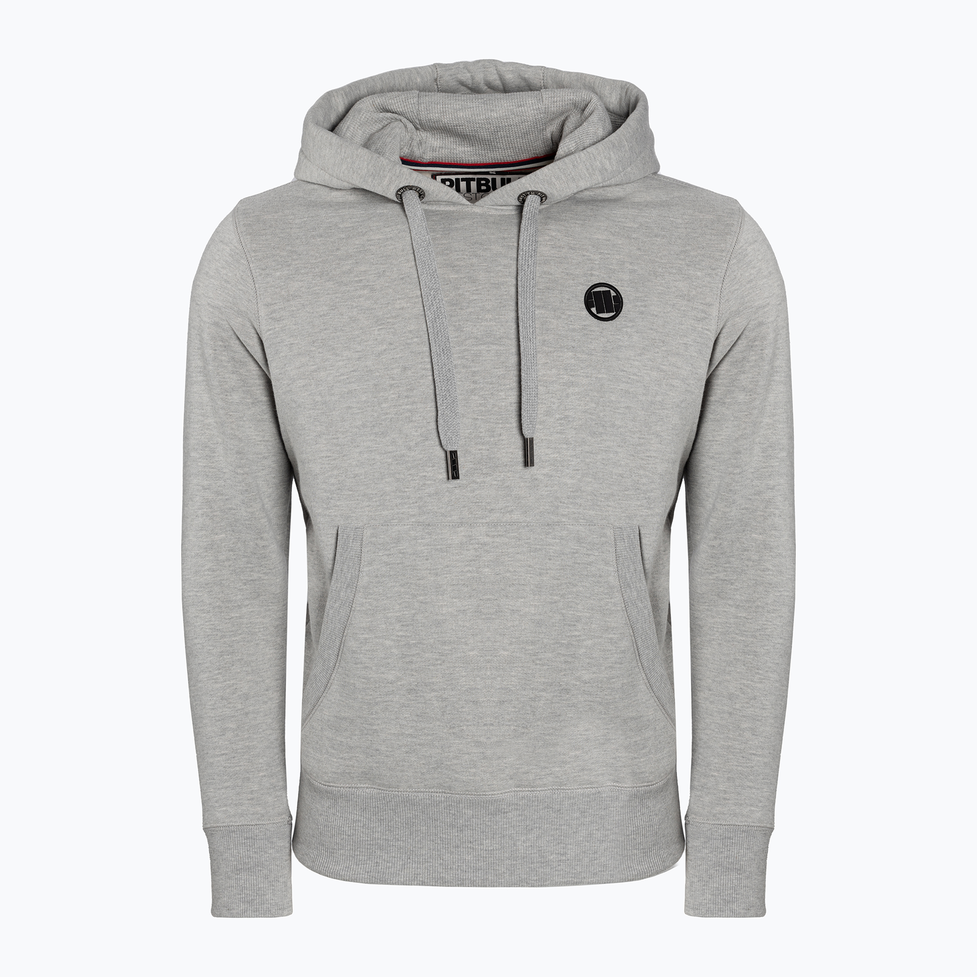 Bluza męska Pitbull West Coast Hooded Small Logo 21 grey/melange | WYSYŁKA W 24H | 30 DNI NA ZWROT