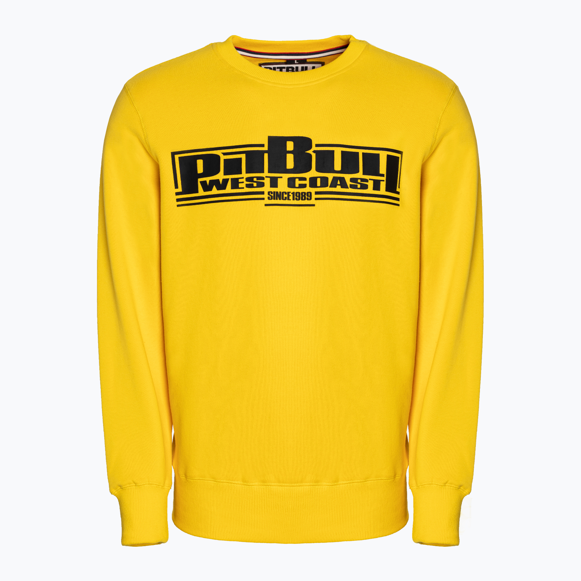 Bluza męska Pitbull West Coast Crewneck Classic Boxing 21 yellow | WYSYŁKA W 24H | 30 DNI NA ZWROT