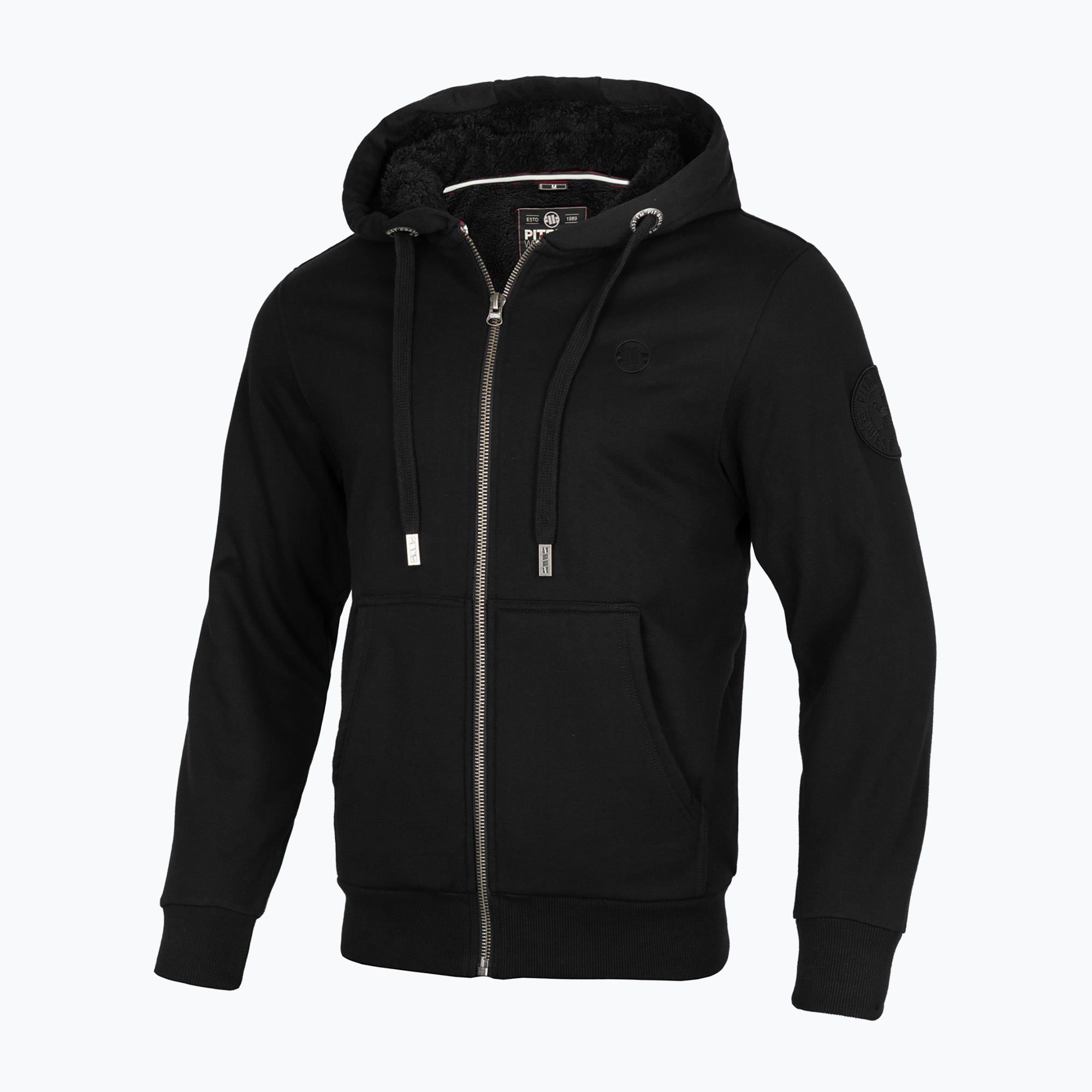 Bluza męska Pitbull Zip Sherpa 2 Ruffin Hooded black | WYSYŁKA W 24H | 30 DNI NA ZWROT