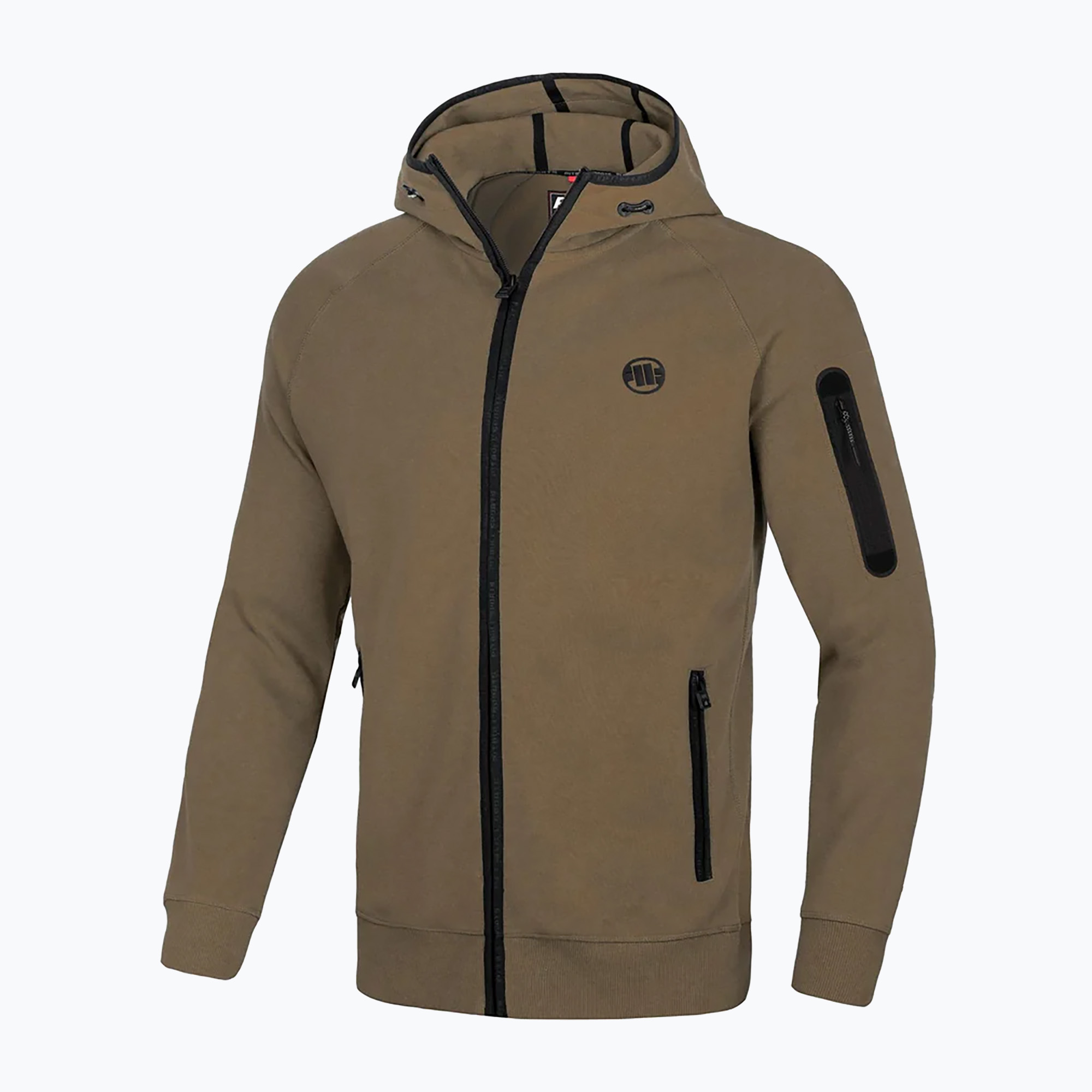 Bluza męska Pitbull Hermes Hooded Zip coyote brown | WYSYŁKA W 24H | 30 DNI NA ZWROT