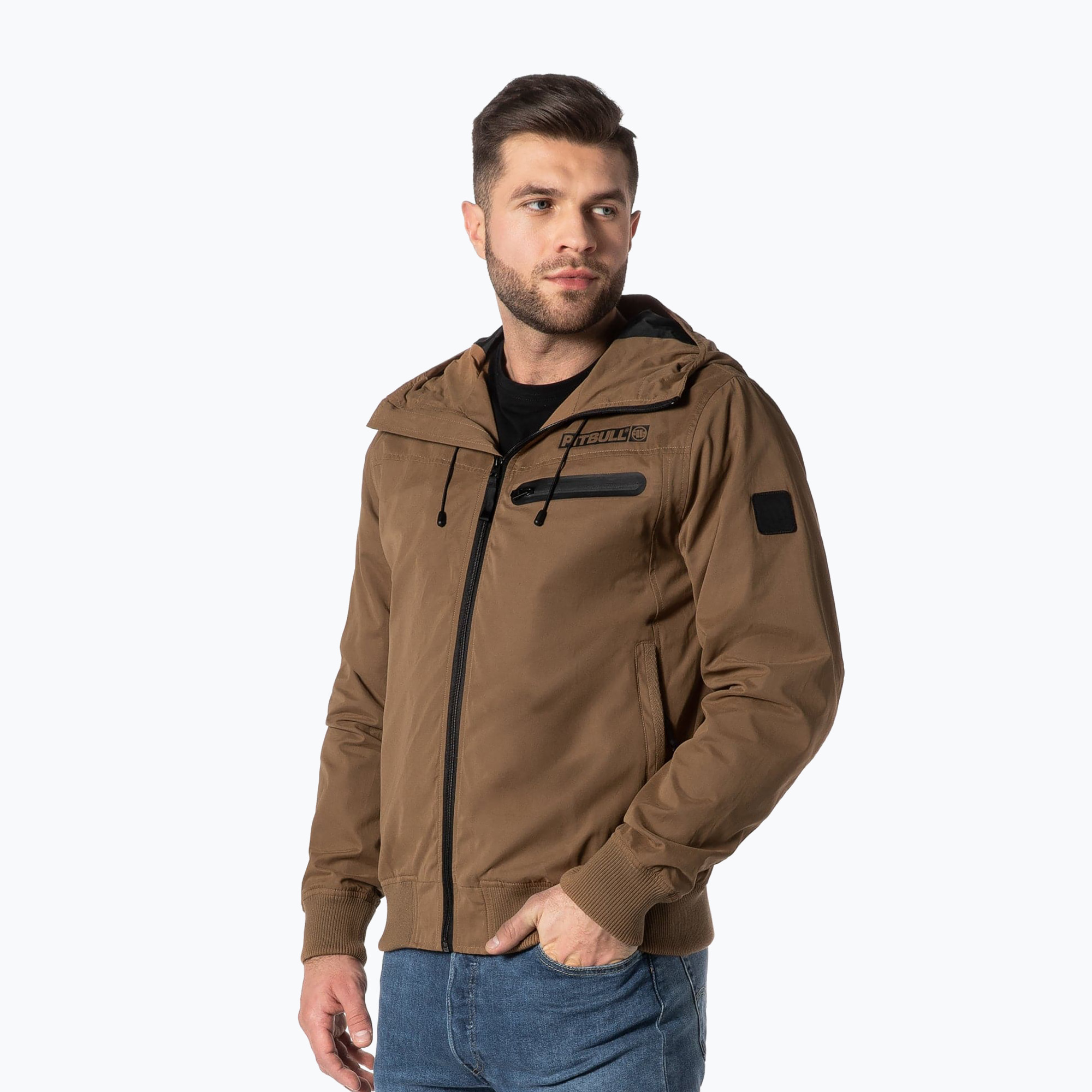 Kurtka męska Pitbull Groton Black Hooded NCP coyote brown | WYSYŁKA W 24H | 30 DNI NA ZWROT