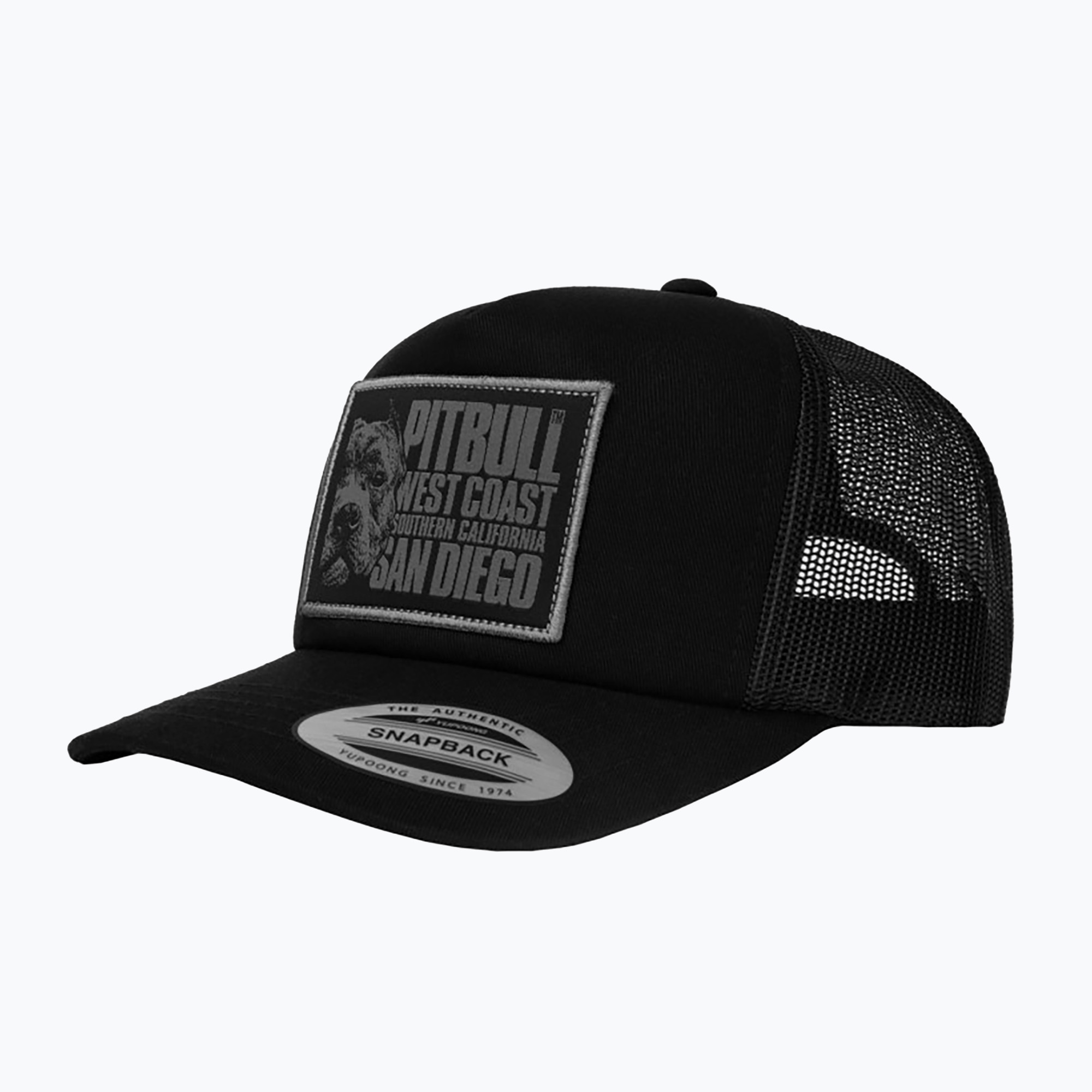Czapka z daszkiem męska Pitbull West Coast Mesh Snapback ,,Blood Dog" Camo Trucker black | WYSYŁKA W 24H | 30 DNI NA ZWROT