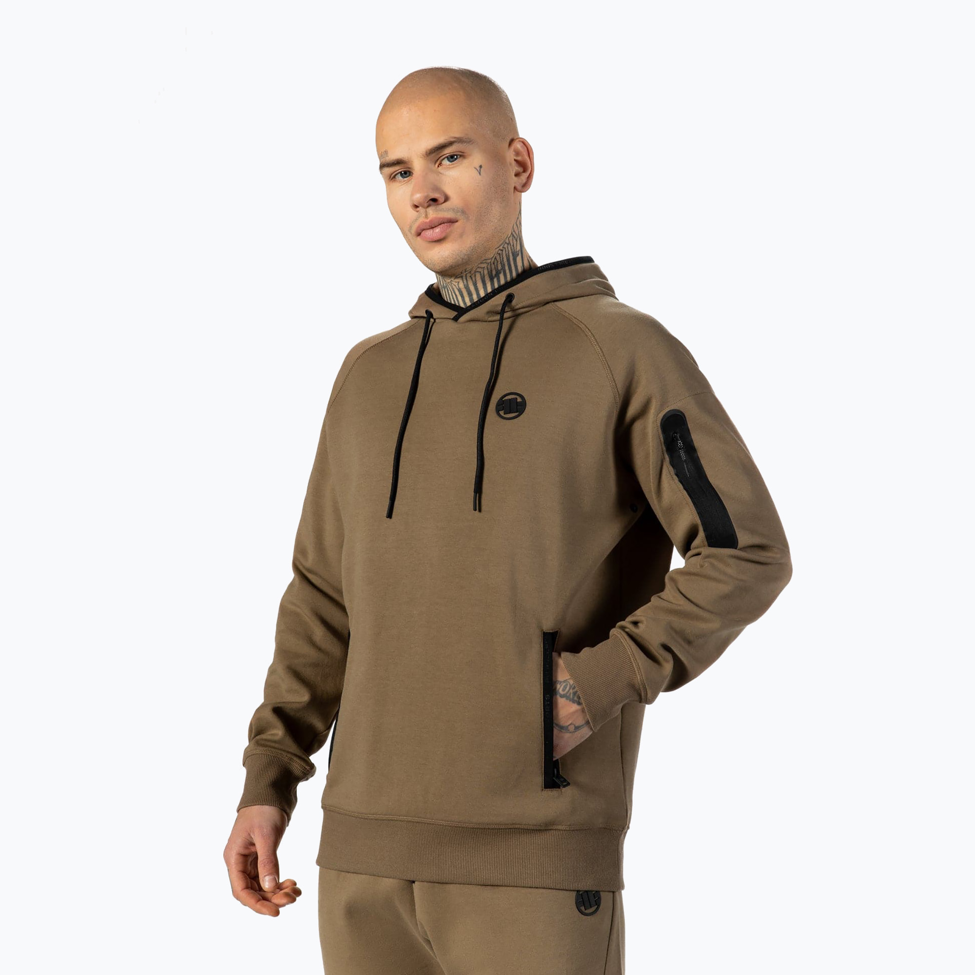 Bluza męska Pitbull Stafford Hooded coyote brown | WYSYŁKA W 24H | 30 DNI NA ZWROT