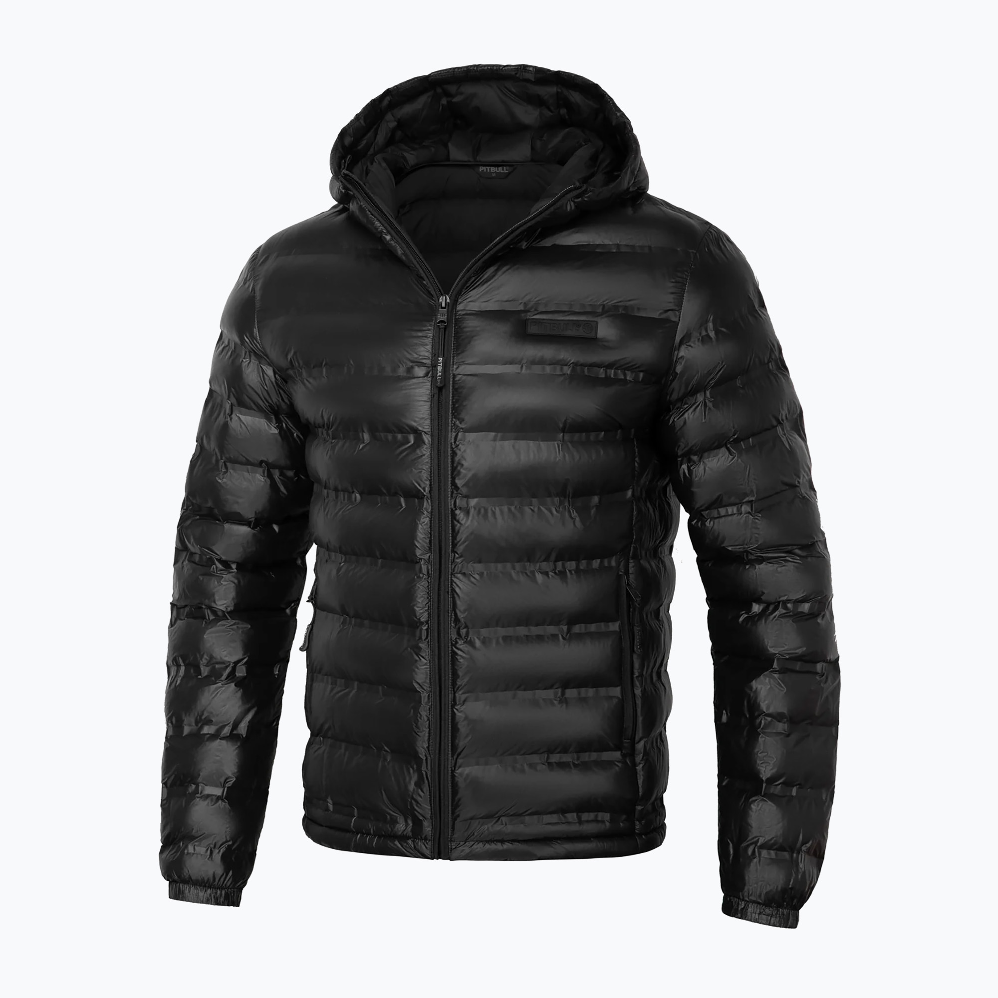 Kurtka zimowa męska Pitbull Deerfoot Hooded Padded black | WYSYŁKA W 24H | 30 DNI NA ZWROT