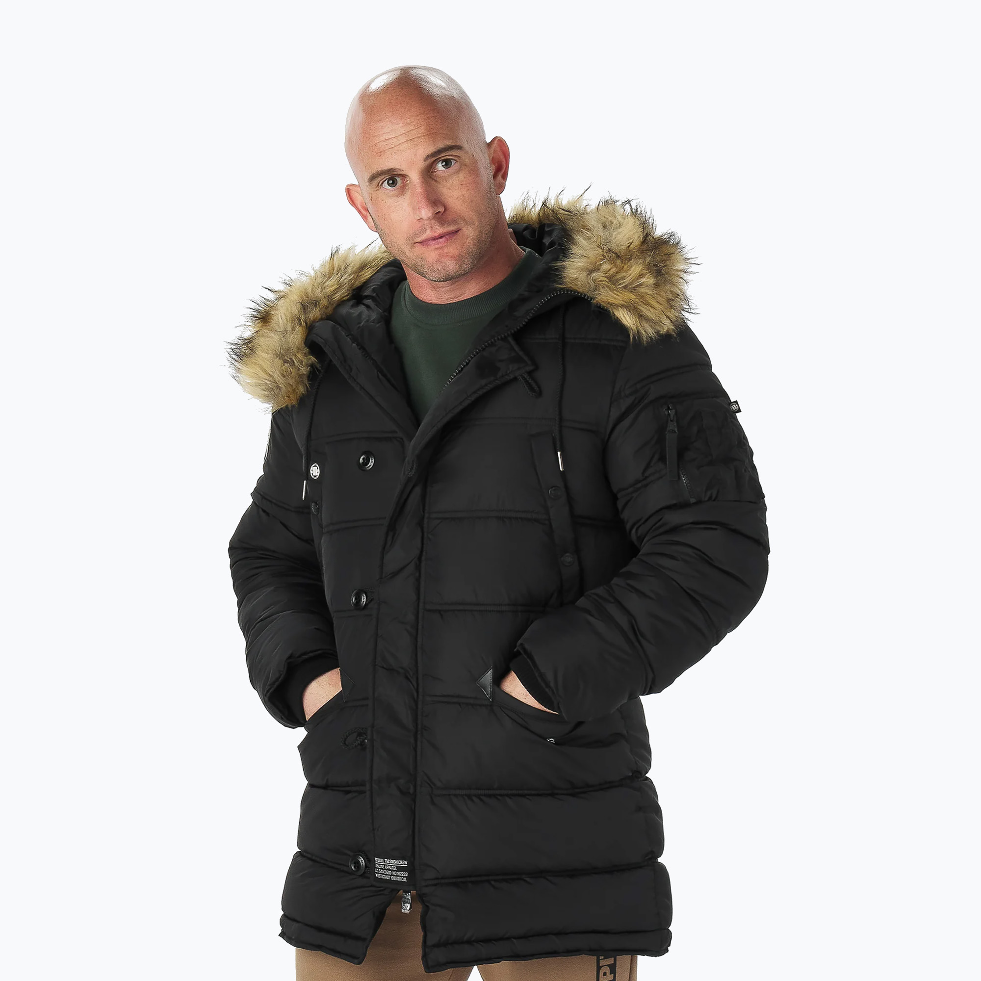 Kurtka zimowa męska Pitbull Kingston Parka black | WYSYŁKA W 24H | 30 DNI NA ZWROT