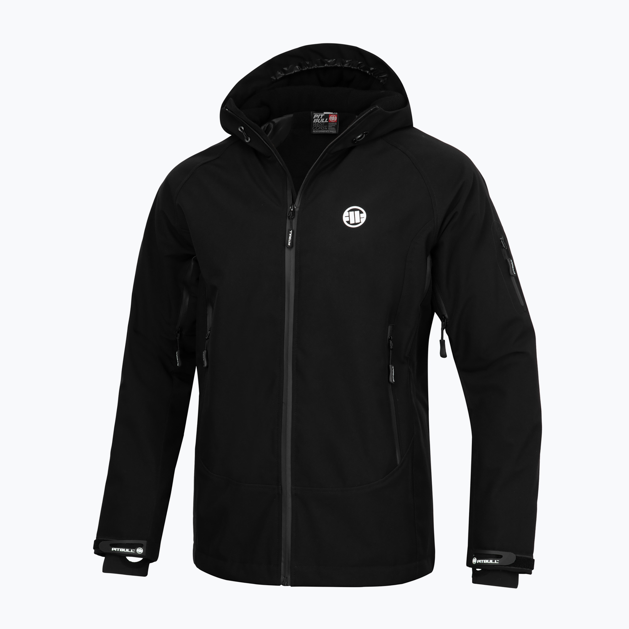 Kurtka softshell  męska Pitbull Rockfish Padded Hooded black | WYSYŁKA W 24H | 30 DNI NA ZWROT