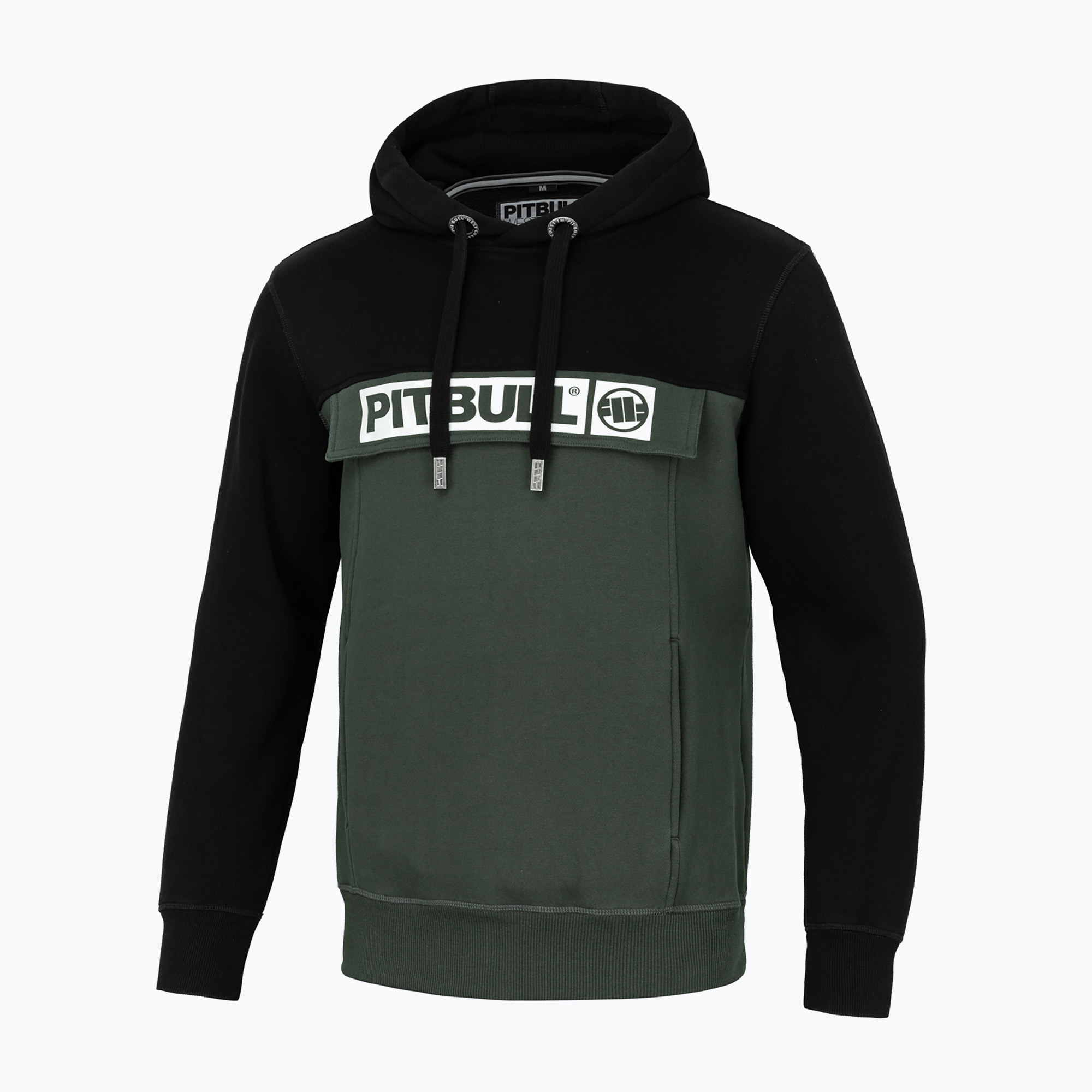 Bluza męska Pitbull West Coast Hilltop 2 Hooded black/olive | WYSYŁKA W 24H | 30 DNI NA ZWROT