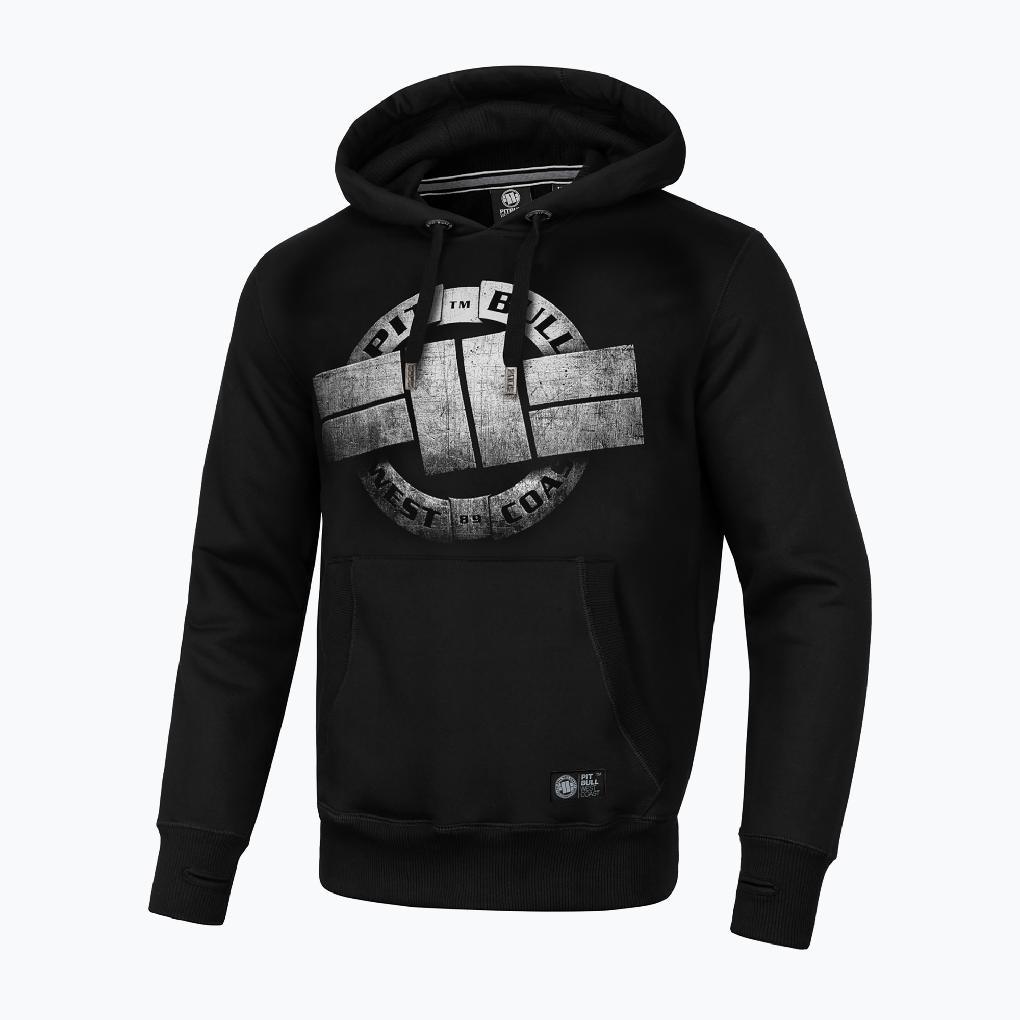 Bluza męska Pitbull West Coast Steel Logo Hooded black | WYSYŁKA W 24H | 30 DNI NA ZWROT