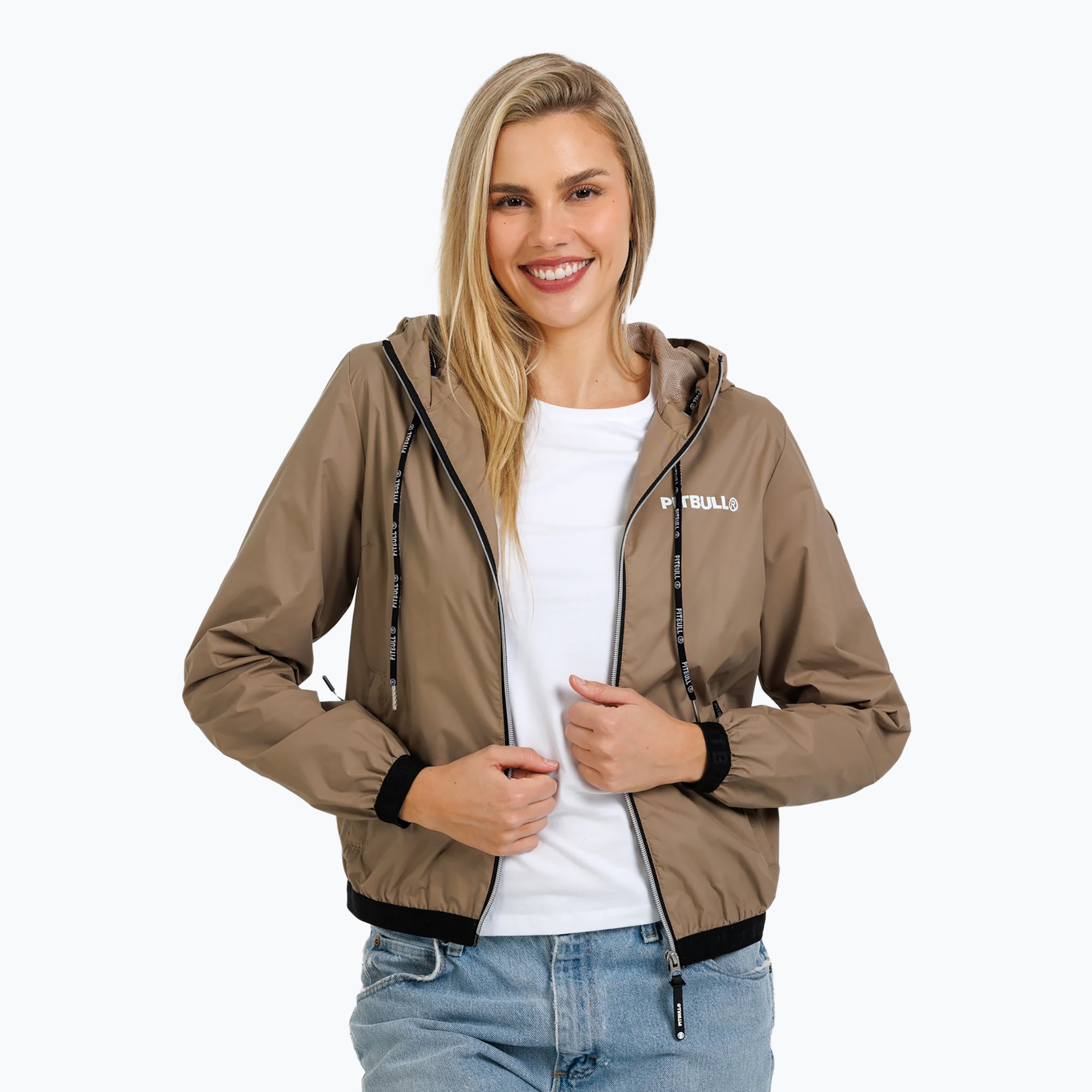 Kurtka damska Pitbull Dahlia 2 Hooded Nylon sand | WYSYŁKA W 24H | 30 DNI NA ZWROT