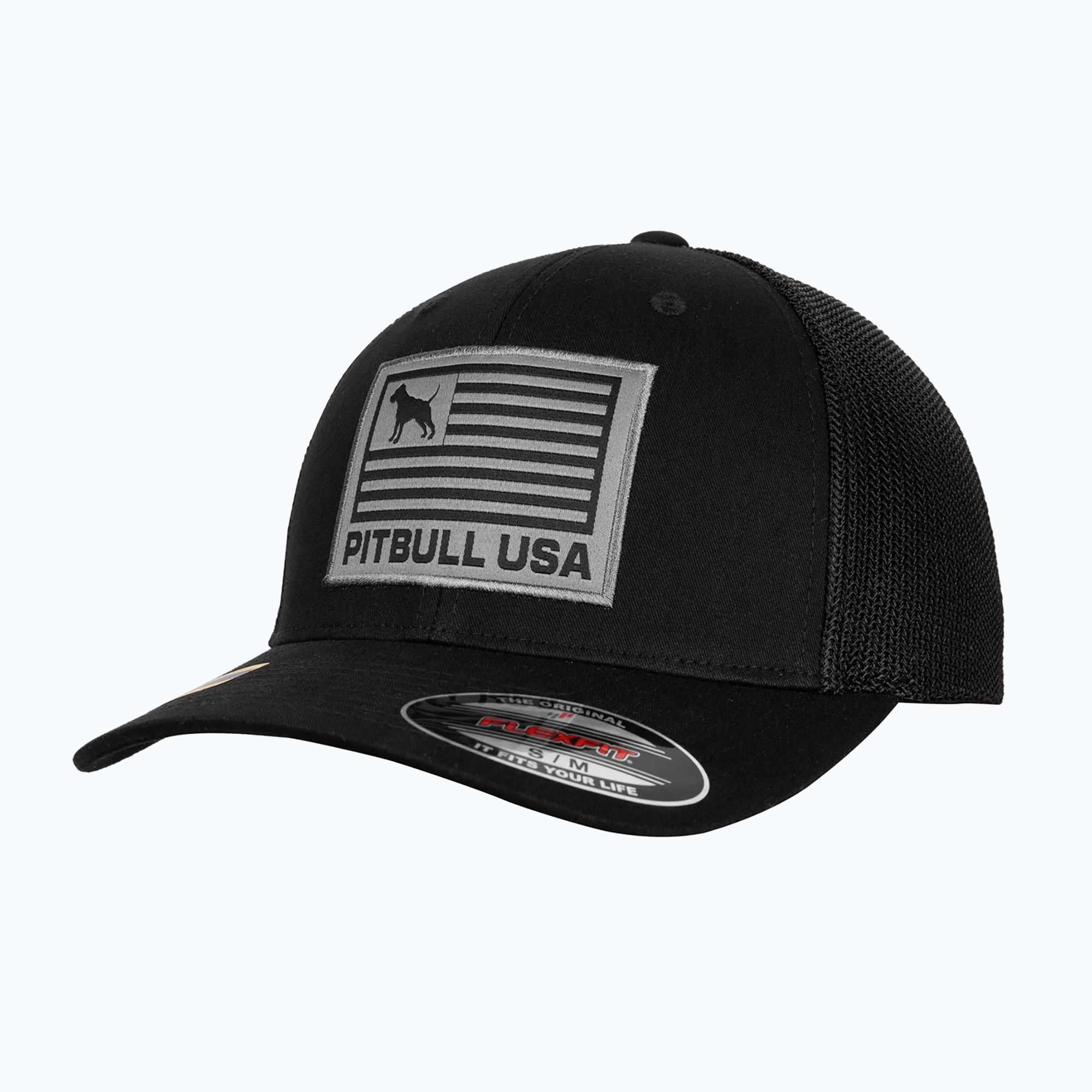 Czapka z daszkiem męska Pitbull Mesh Full Cap Pitbull Usa Multicam black 