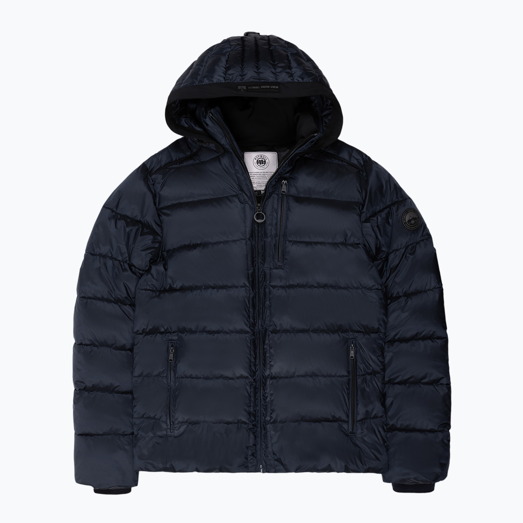 Kurtka zimowa męska Pitbull Barles Ribstop Padded Hooded dark navy | WYSYŁKA W 24H | 30 DNI NA ZWROT