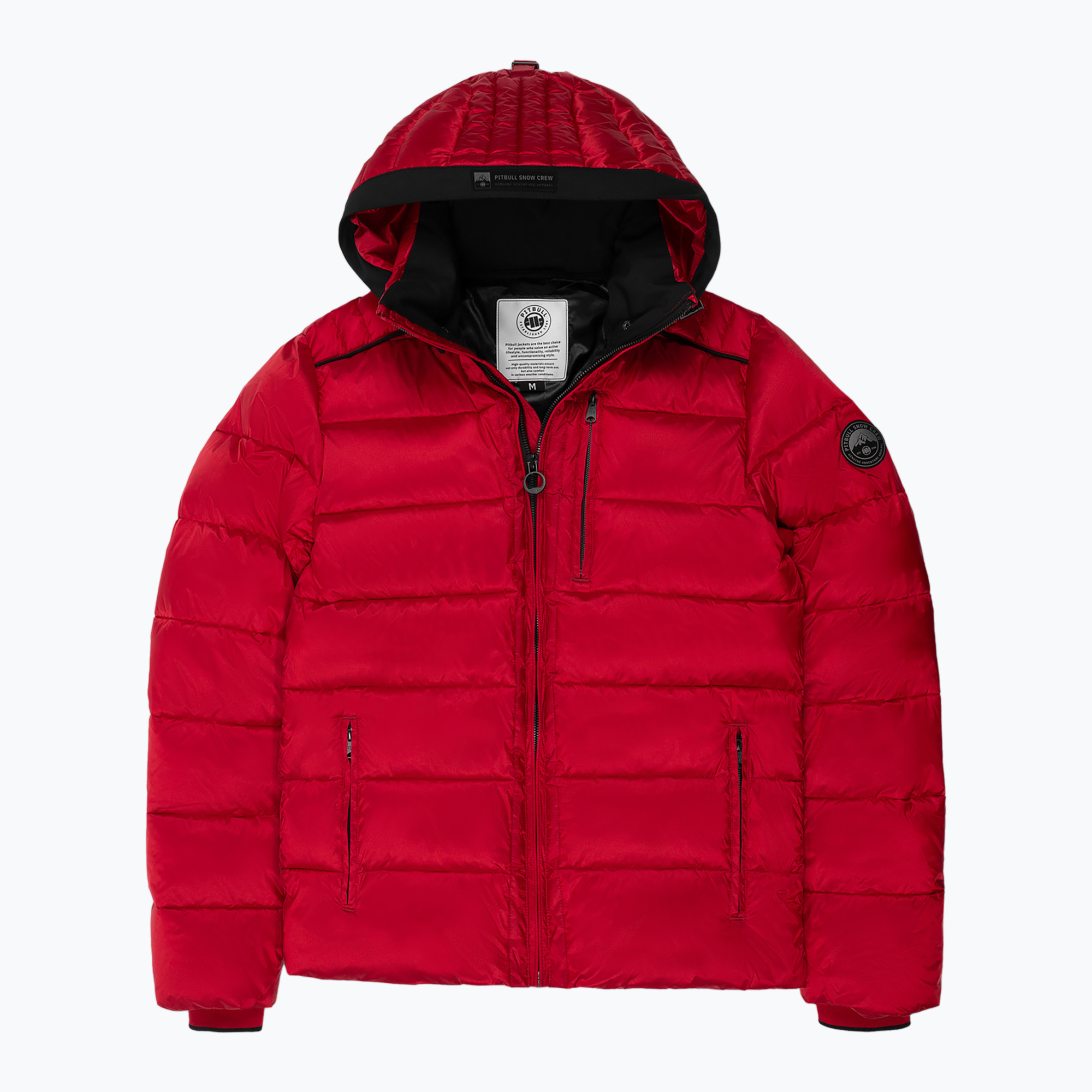 Kurtka zimowa męska Pitbull Barles Ribstop Padded Hooded red | WYSYŁKA W 24H | 30 DNI NA ZWROT