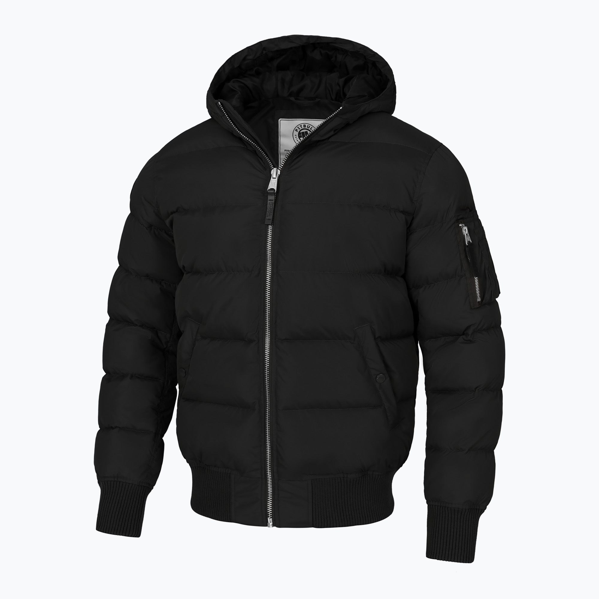 Kurtka zimowa męska Pitbull Gopher Quilted Hooded black | WYSYŁKA W 24H | 30 DNI NA ZWROT