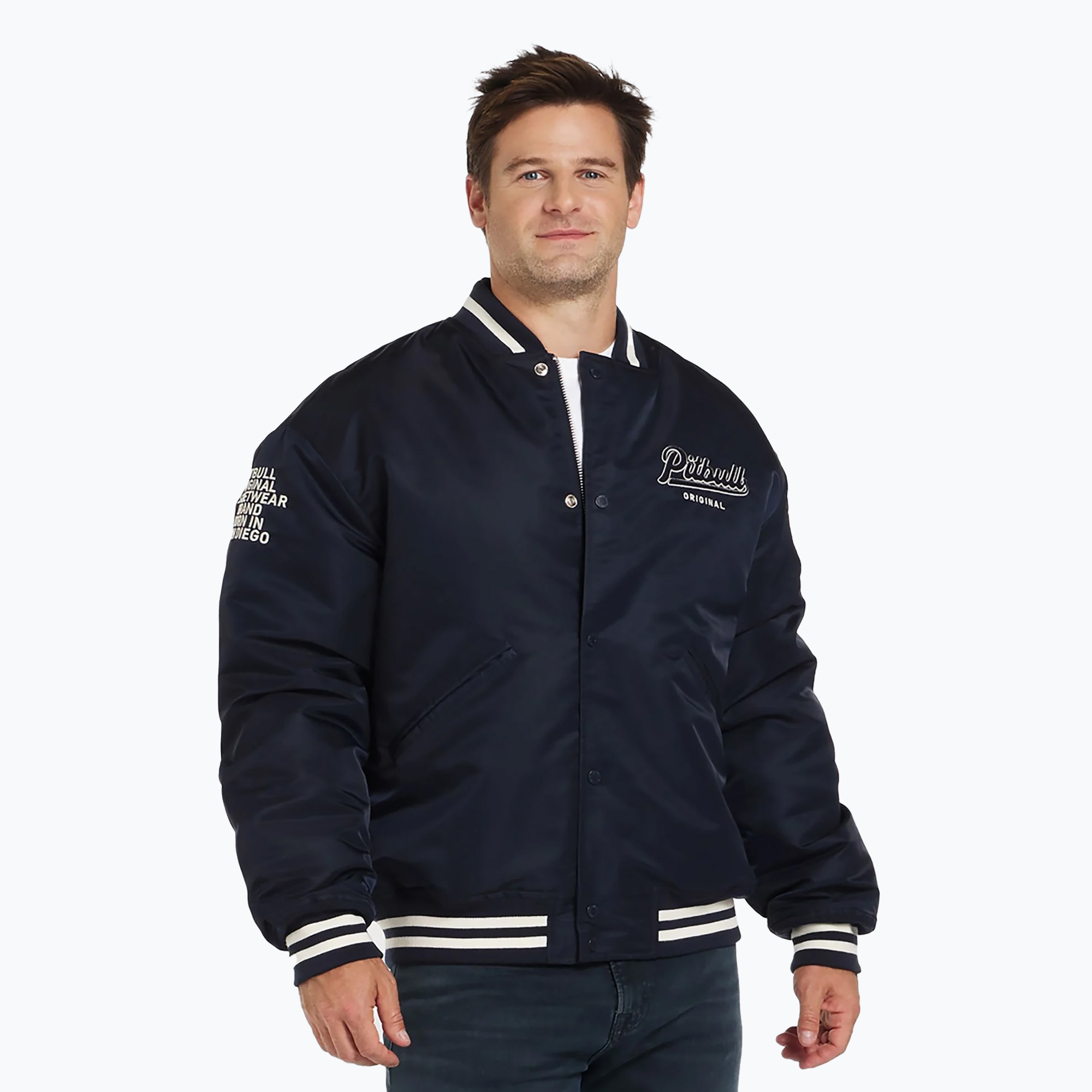 Kurtka męska Pitbull Seabridge Varsity dark navy | WYSYŁKA W 24H | 30 DNI NA ZWROT