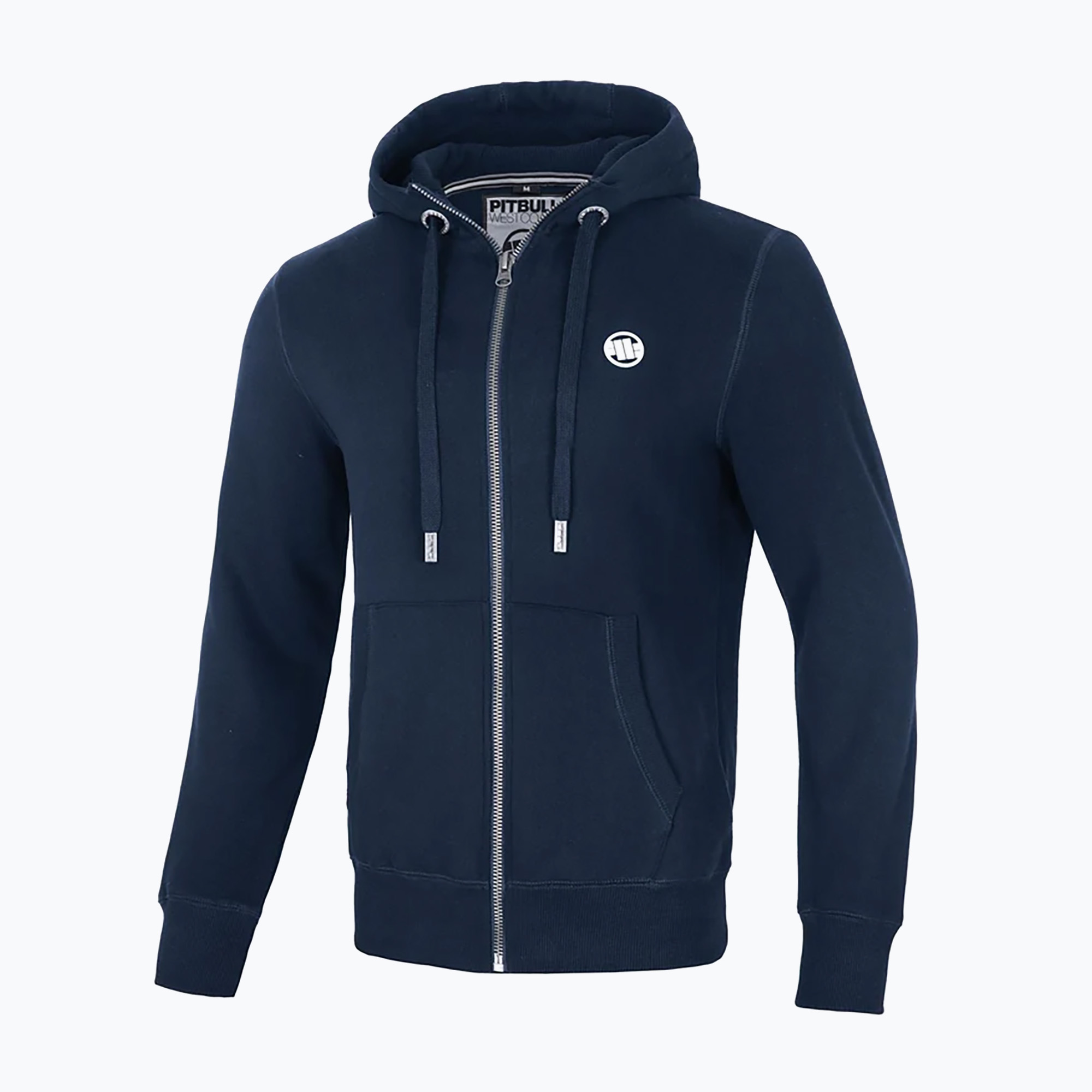 Bluza męska Pitbull Small Logo Hooded Zip navy | WYSYŁKA W 24H | 30 DNI NA ZWROT